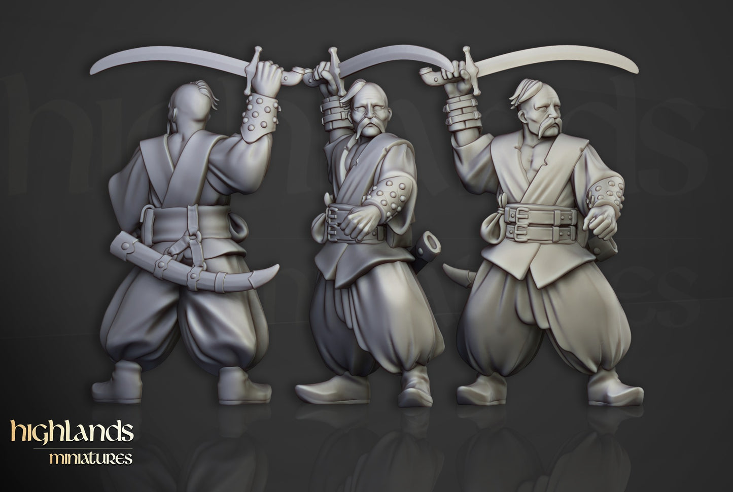 Miniatura Cosacos de Puerto Imperio resina 28mm sin pintar - Drakholm