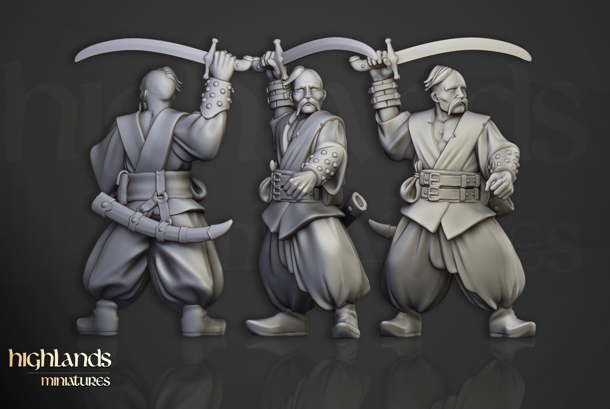 Miniatura Cosacos de Puerto Imperio resina 28mm sin pintar - Drakholm