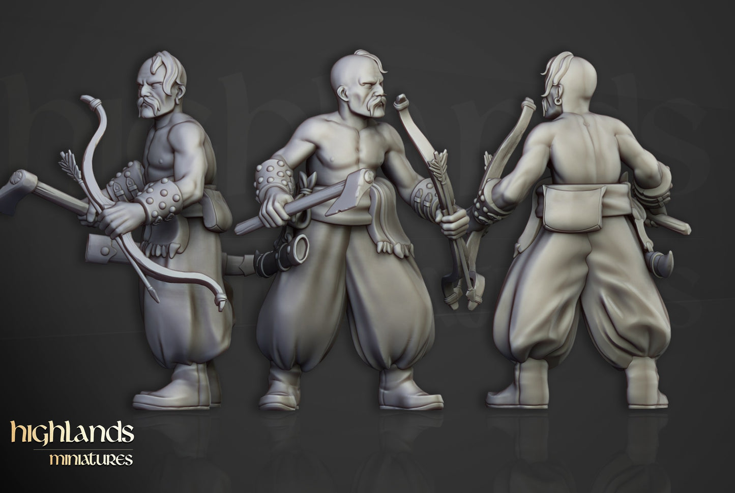 Miniatura Cosacos de Puerto Imperio resina 28mm sin pintar - Drakholm