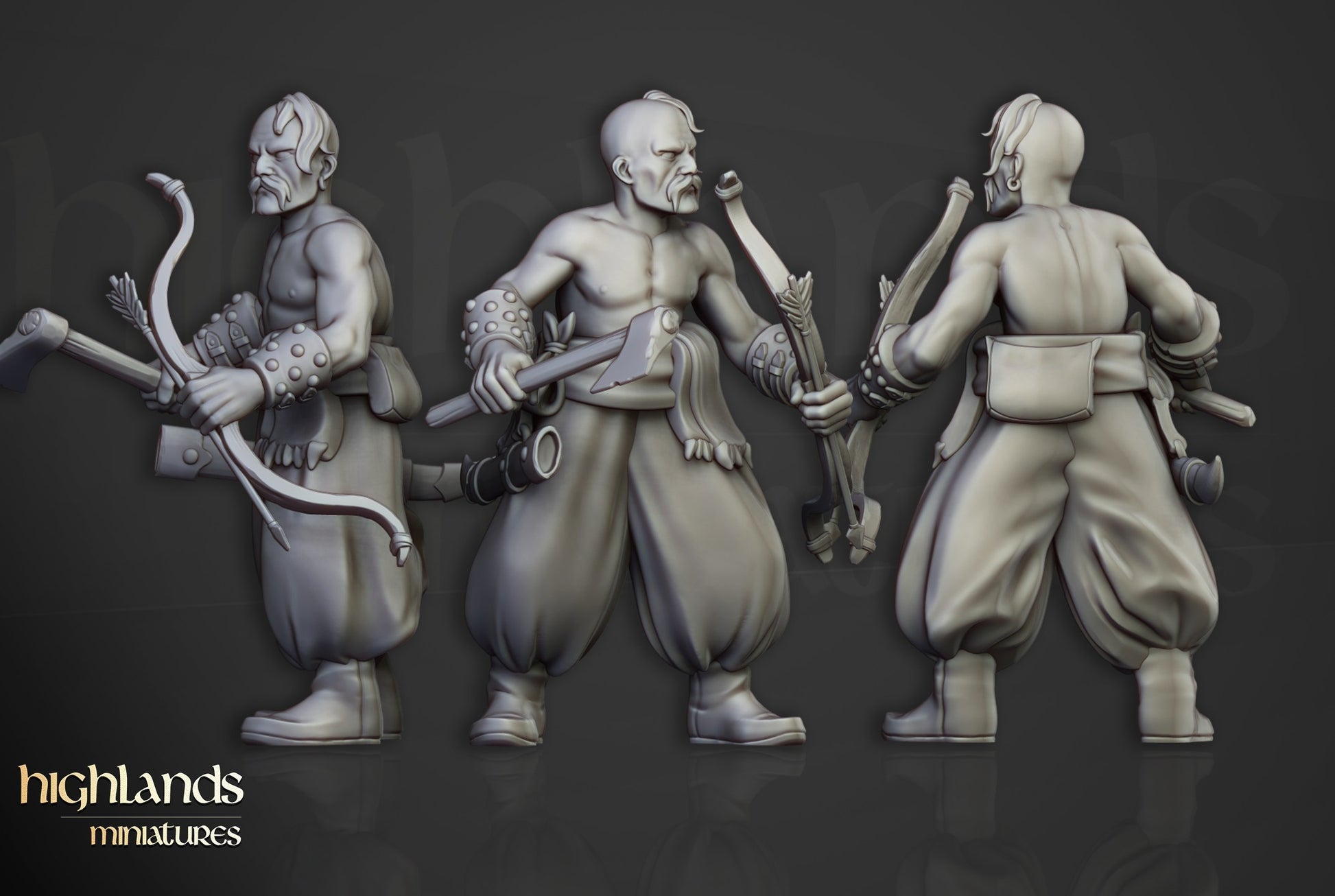 Miniatura Cosacos de Puerto Imperio resina 28mm sin pintar - Drakholm