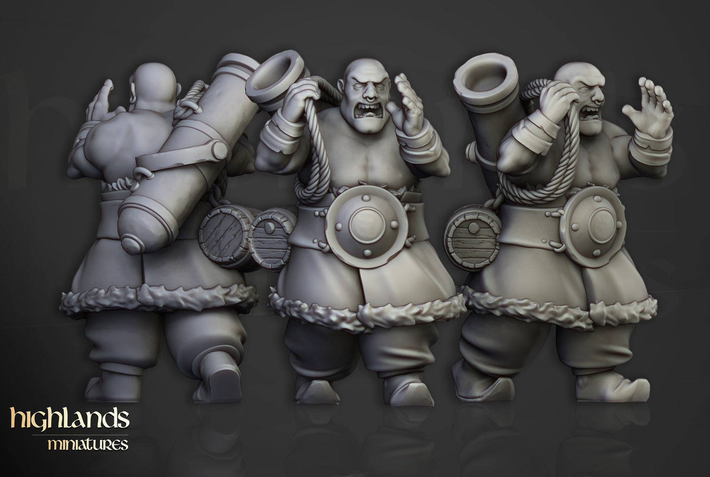 Miniatura Artilleros Khazarianos Imperio resina 28mm sin pintar - Drakholm