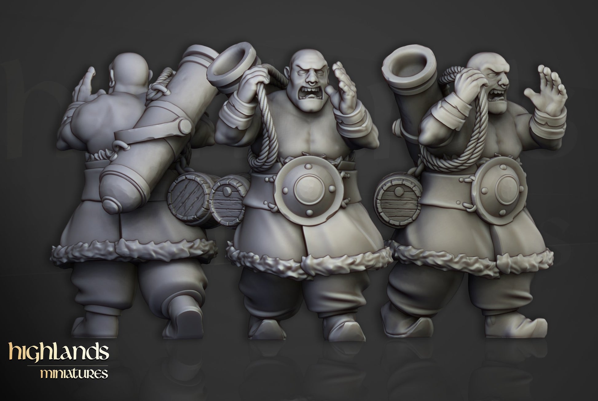 Miniatura Artilleros Khazarianos Imperio resina 28mm sin pintar - Drakholm