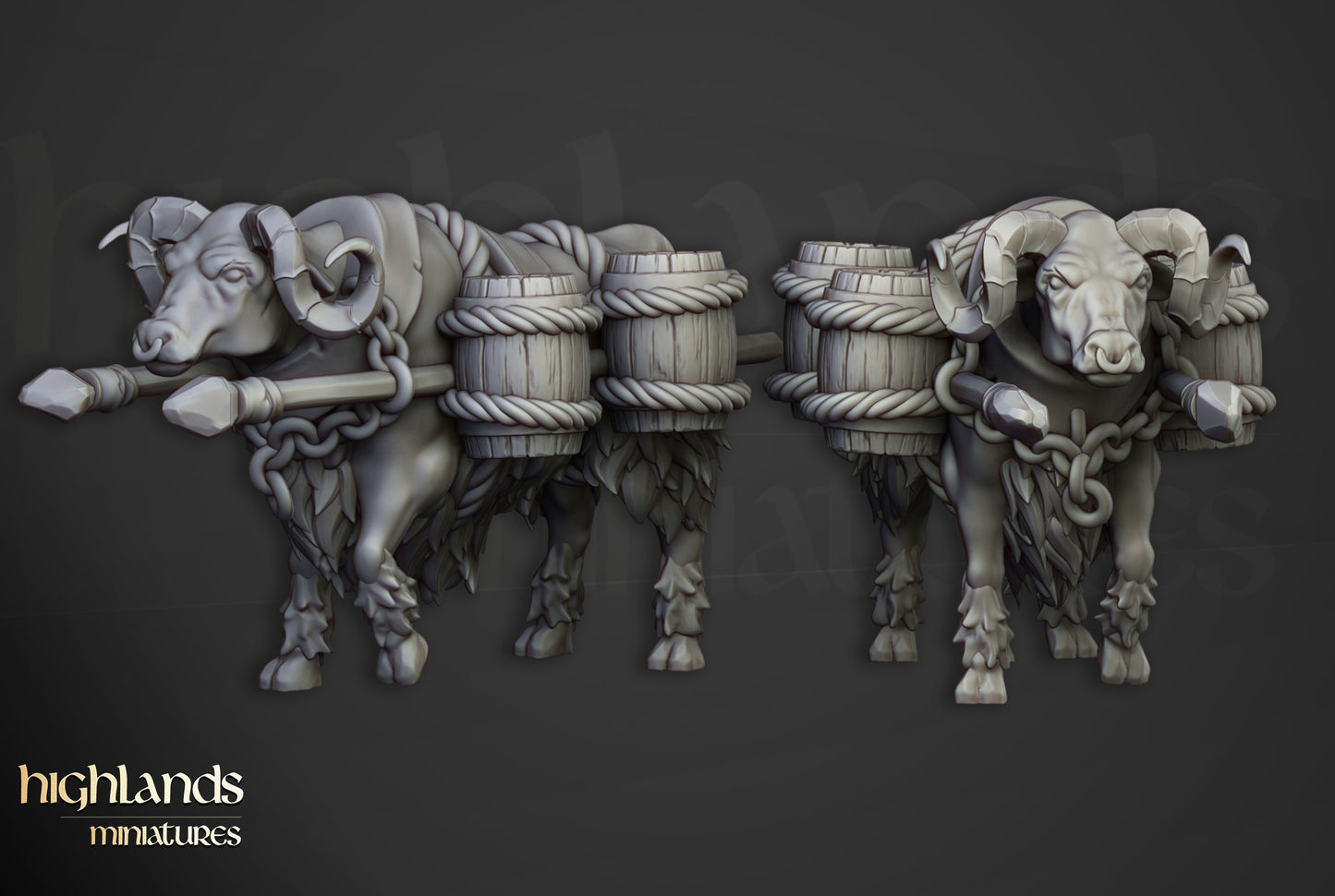 Miniatura Artilleros Khazarianos Imperio resina 28mm sin pintar - Drakholm