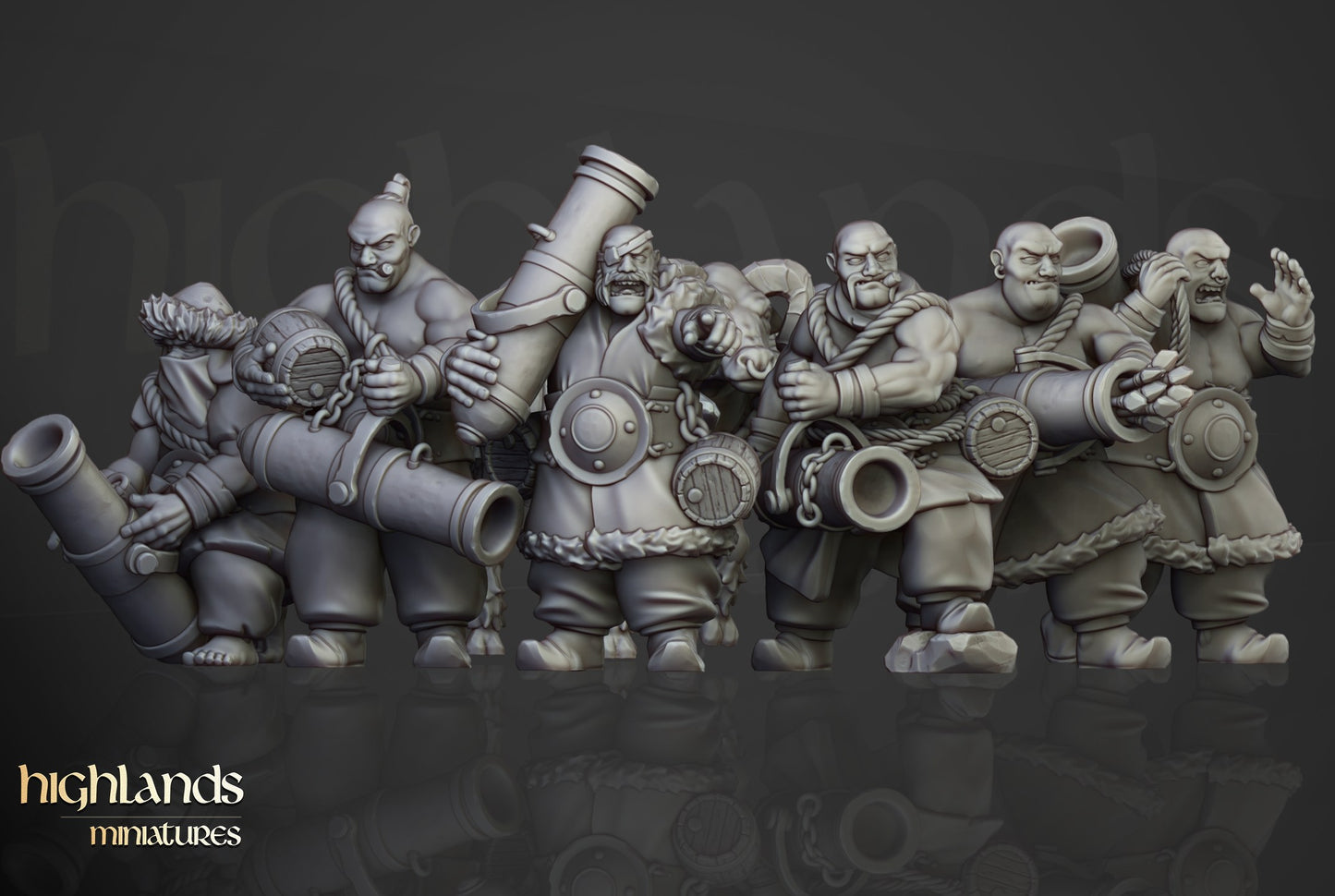 Miniatura Artilleros Khazarianos Imperio resina 28mm sin pintar - Drakholm
