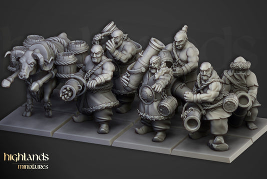 Miniatura Artilleros Khazarianos Imperio resina 28mm sin pintar - Drakholm