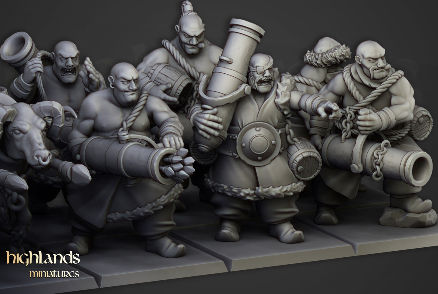 Miniatura Artilleros Khazarianos Imperio resina 28mm sin pintar - Drakholm
