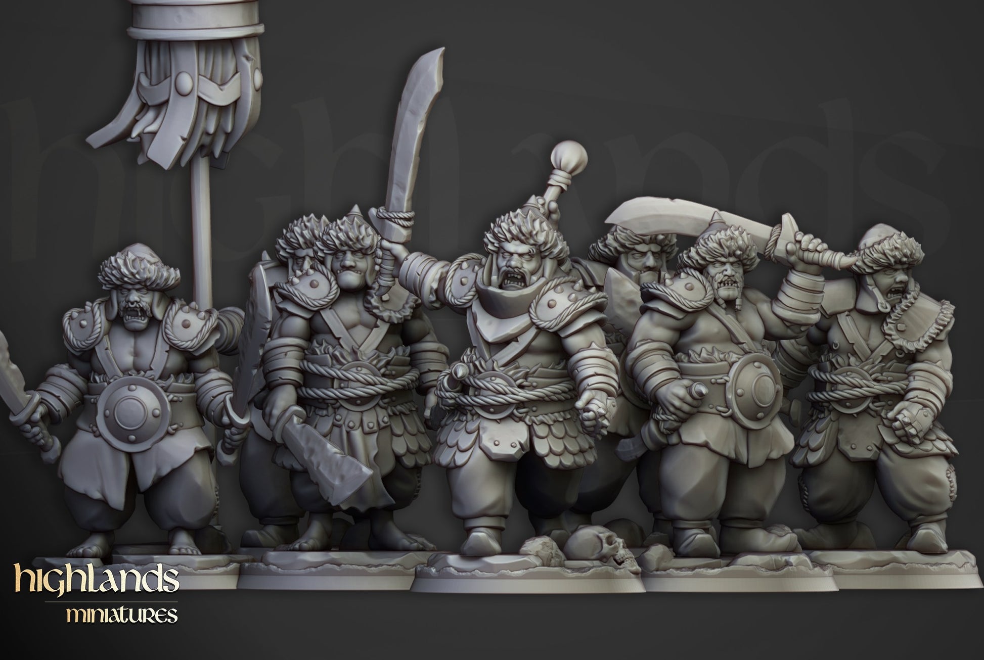 Miniatura Guerreros Khazarianos Imperio resina 28mm sin pintar - Drakholm