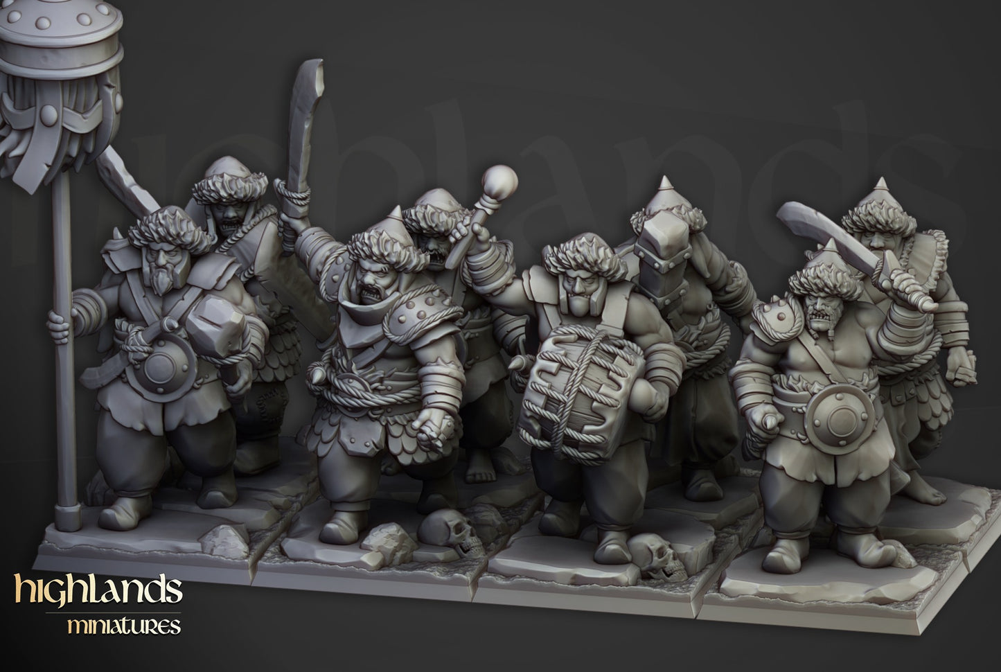 Miniatura Guerreros Khazarianos Imperio resina 28mm sin pintar - Drakholm