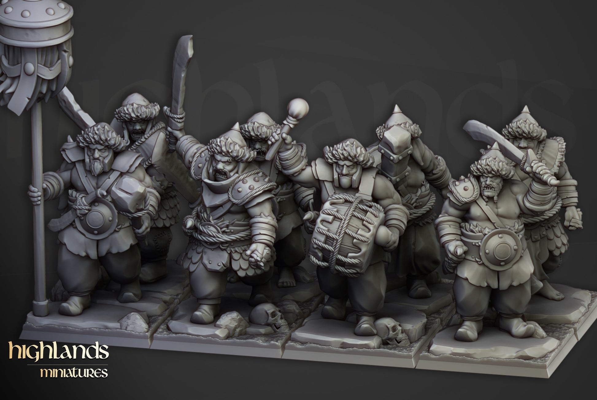 Miniatura Guerreros Khazarianos Imperio resina 28mm sin pintar - Drakholm