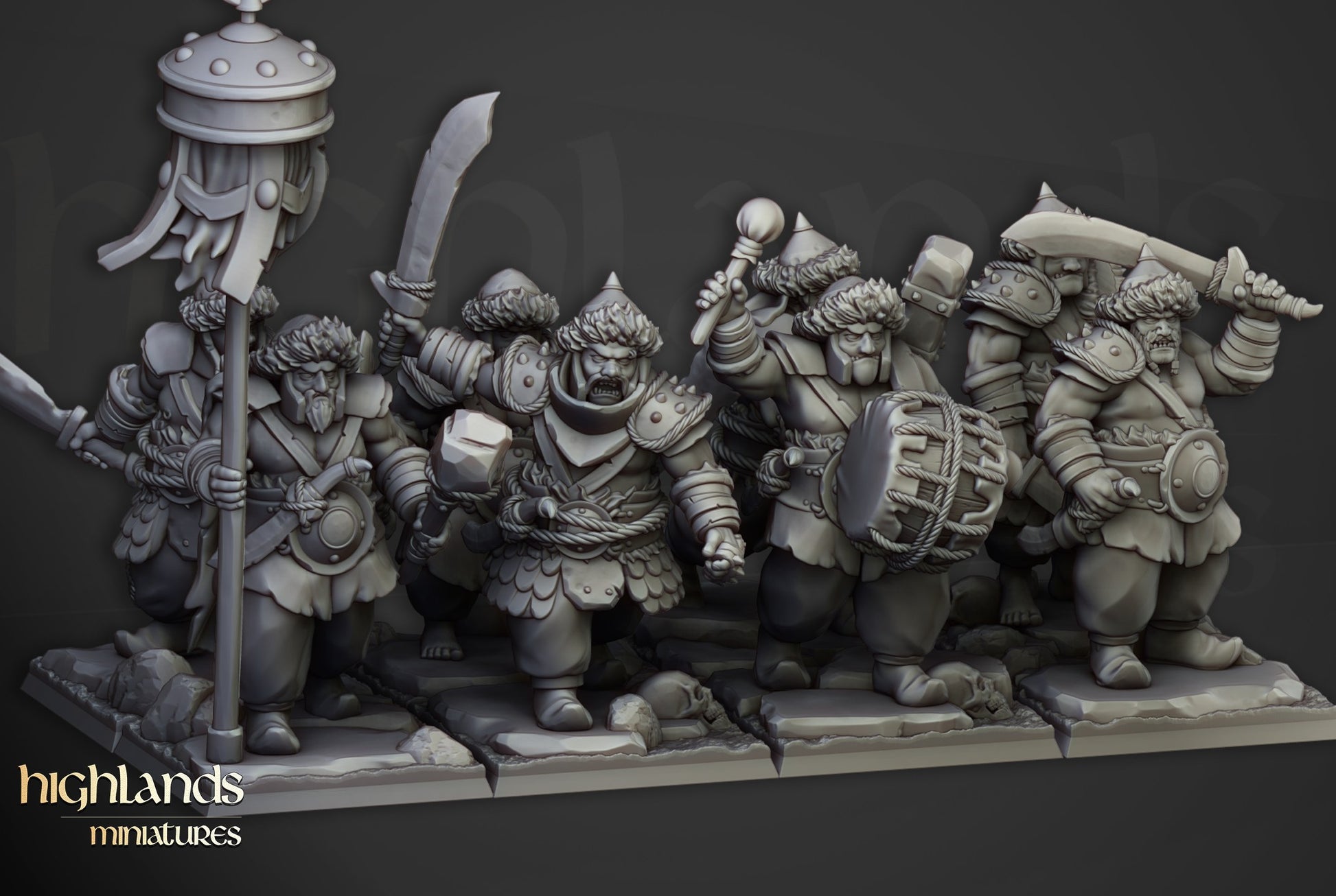 Miniatura Guerreros Khazarianos Imperio resina 28mm sin pintar - Drakholm