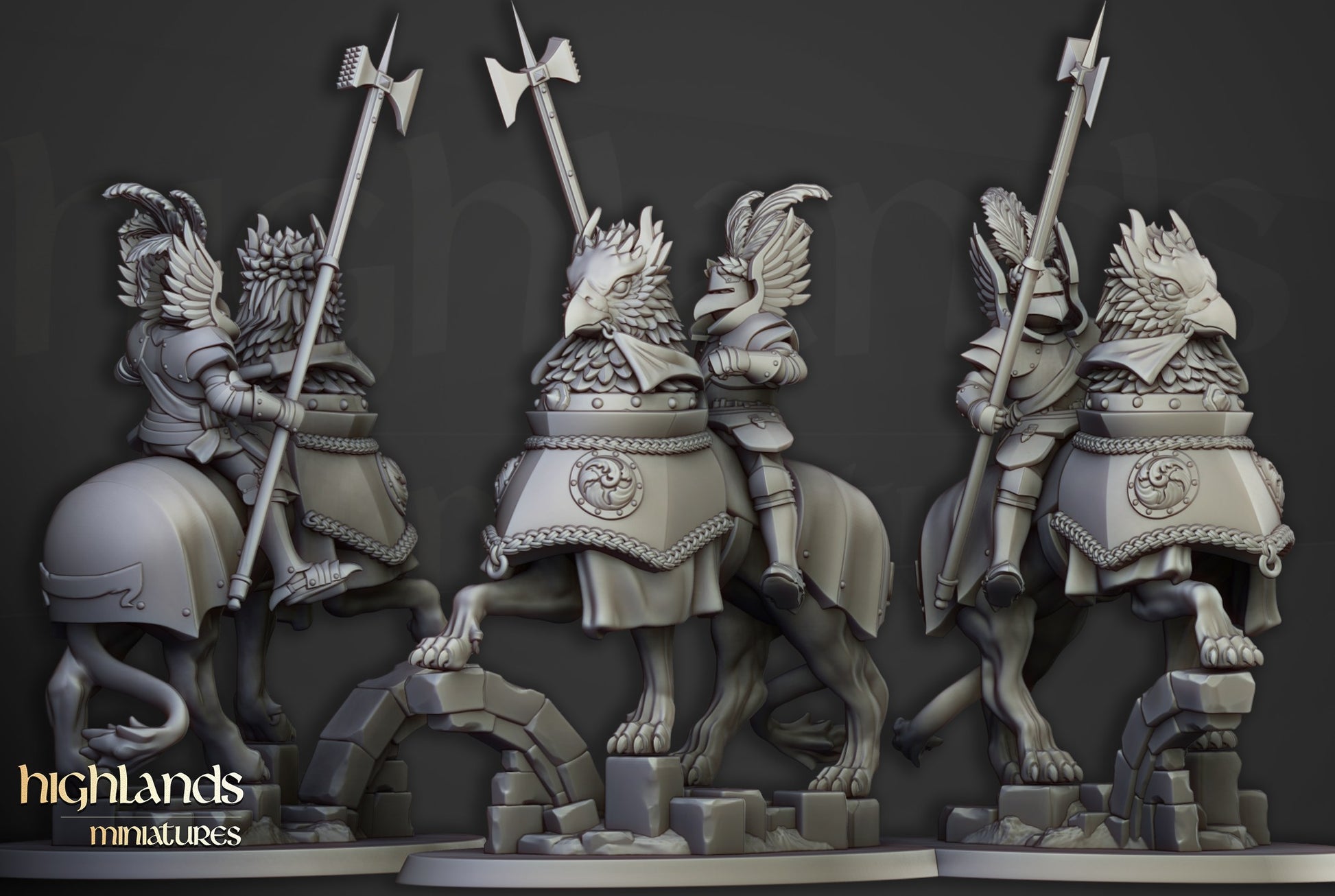 Miniatura Caballeros del Sol Naciente Imperio resina 28mm sin pintar - Drakholm