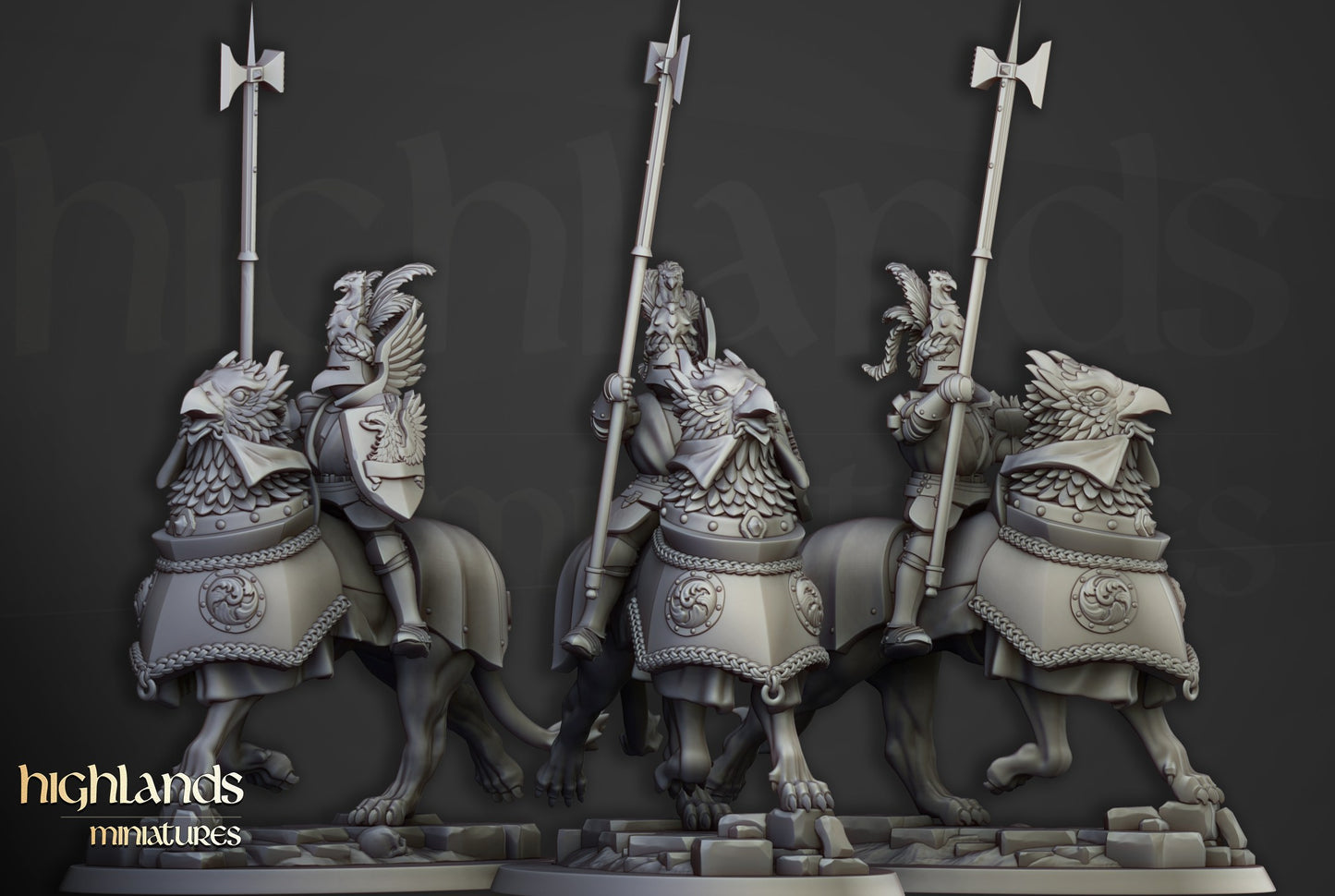 Miniatura Caballeros del Sol Naciente Imperio resina 28mm sin pintar - Drakholm