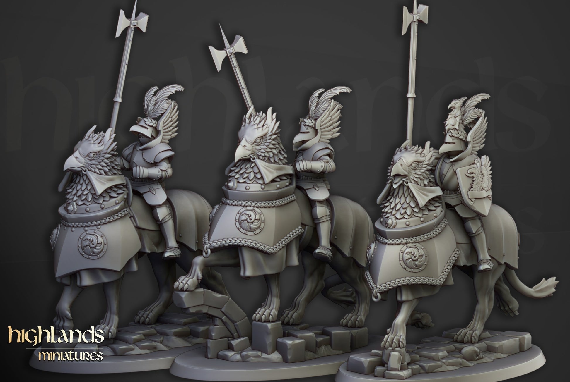 Miniatura Caballeros del Sol Naciente Imperio resina 28mm sin pintar - Drakholm