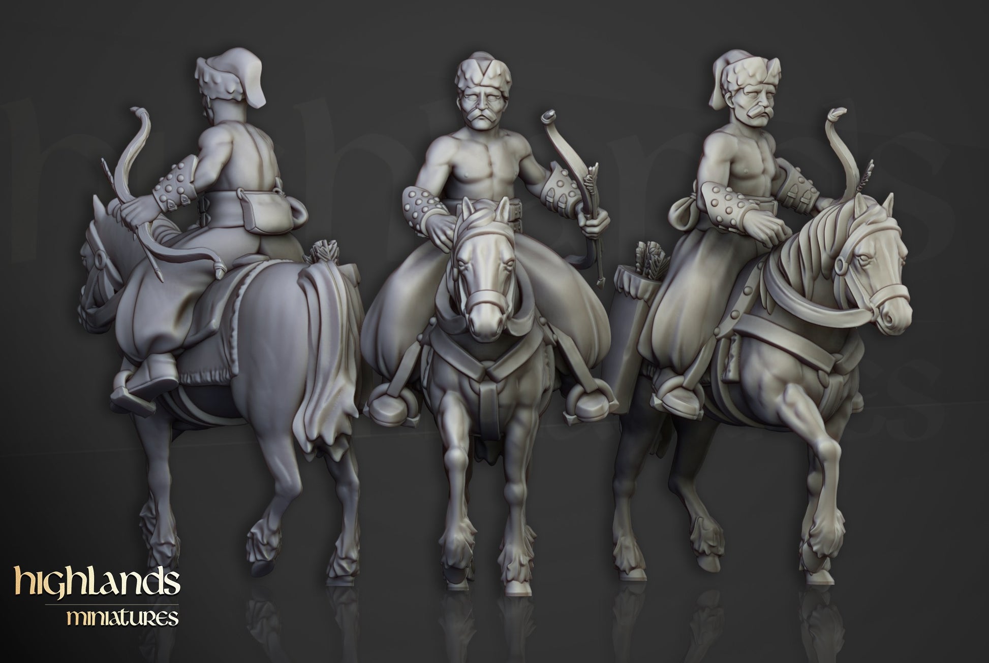 Miniatura Caballería Cosaca Ligera Imperio resina 28mm sin pintar - Drakholm