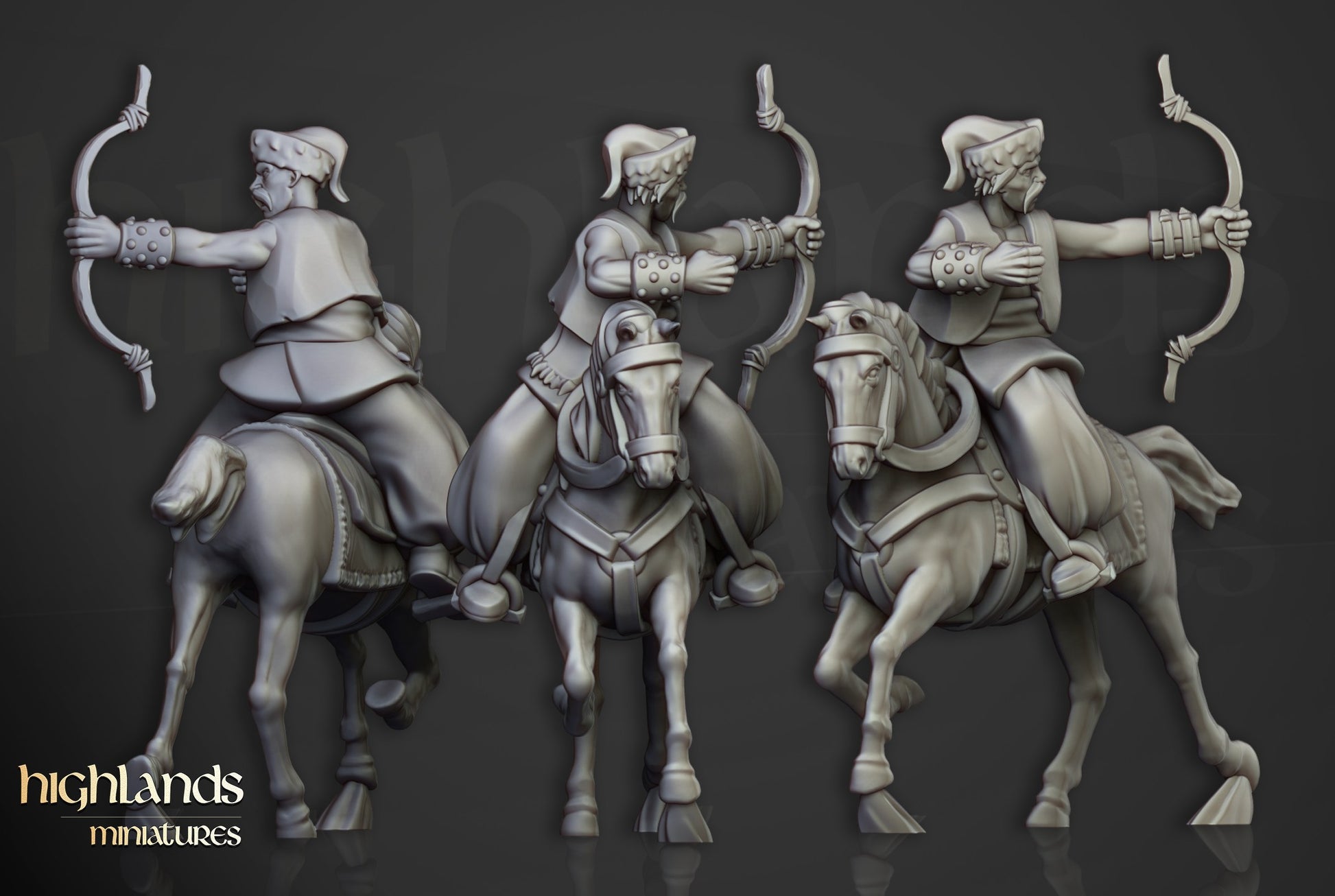 Miniatura Caballería Cosaca Ligera Imperio resina 28mm sin pintar - Drakholm