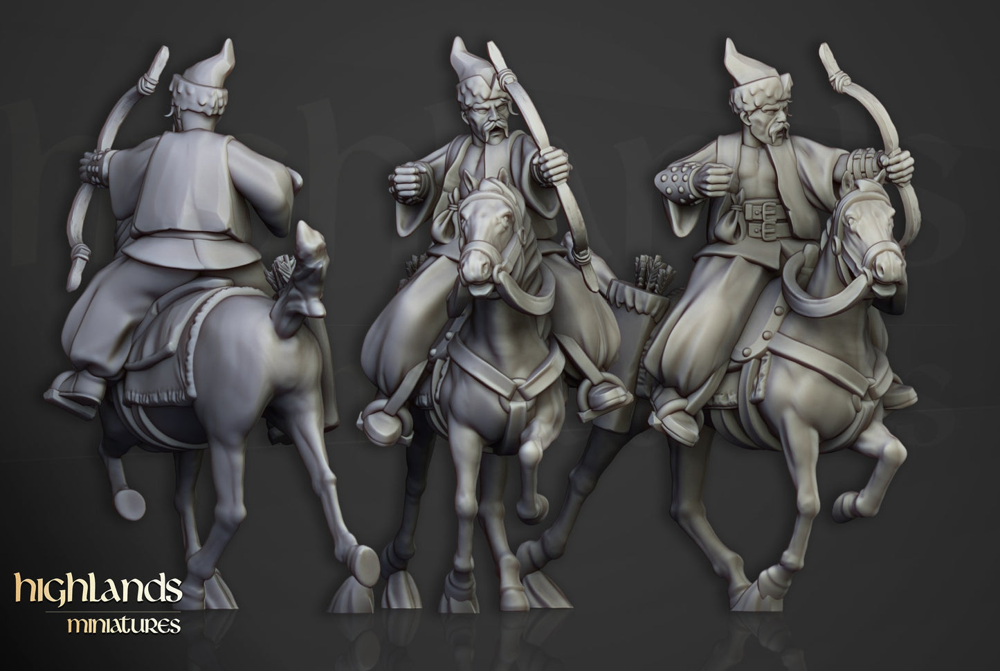 Miniatura Caballería Cosaca Ligera Imperio resina 28mm sin pintar - Drakholm