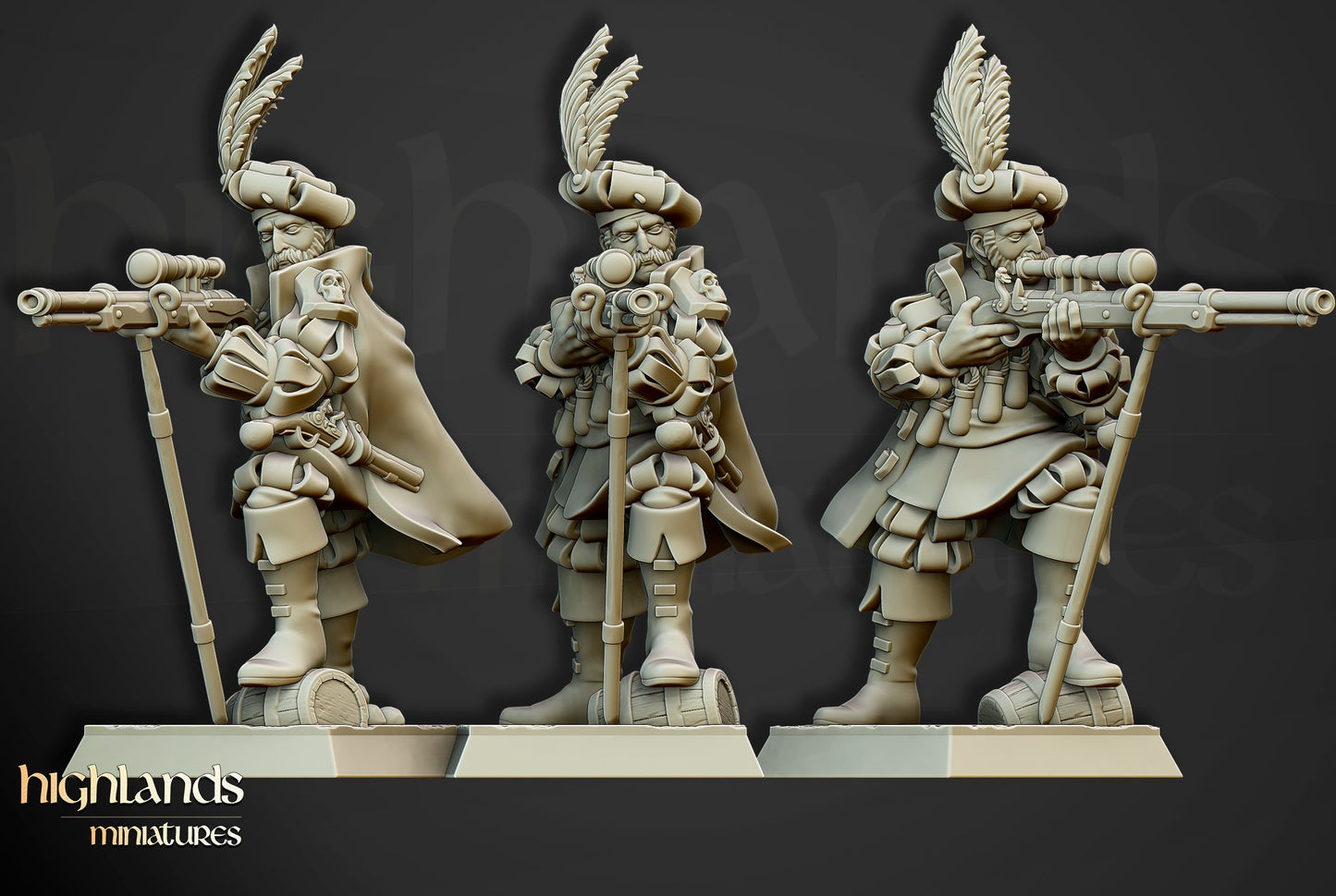 Miniatura Tirador Largo V1 Imperio resina 28mm sin pintar - Drakholm