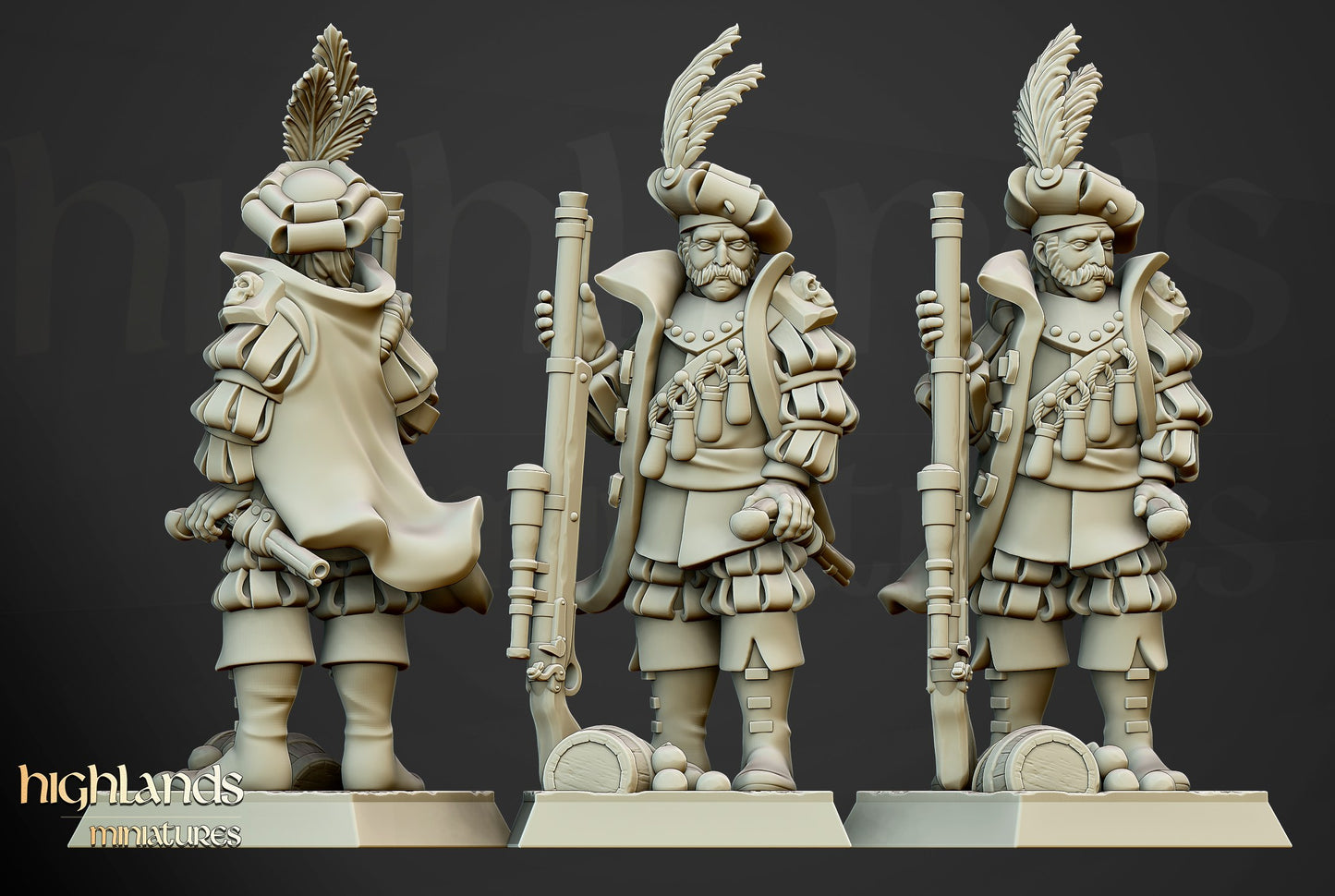 Miniatura Tirador Largo V2 Imperio resina 28mm sin pintar - Drakholm