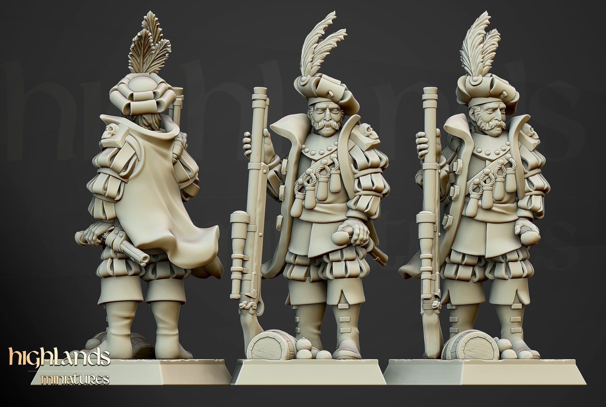 Miniatura Tirador Largo V2 Imperio resina 28mm sin pintar - Drakholm