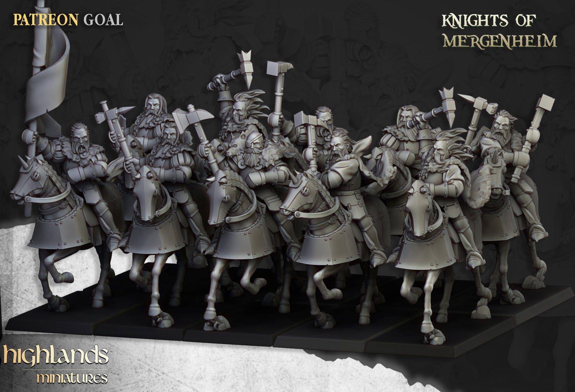 Miniatura Caballero Mergenheim Imperio resina 28mm sin pintar - Drakholm