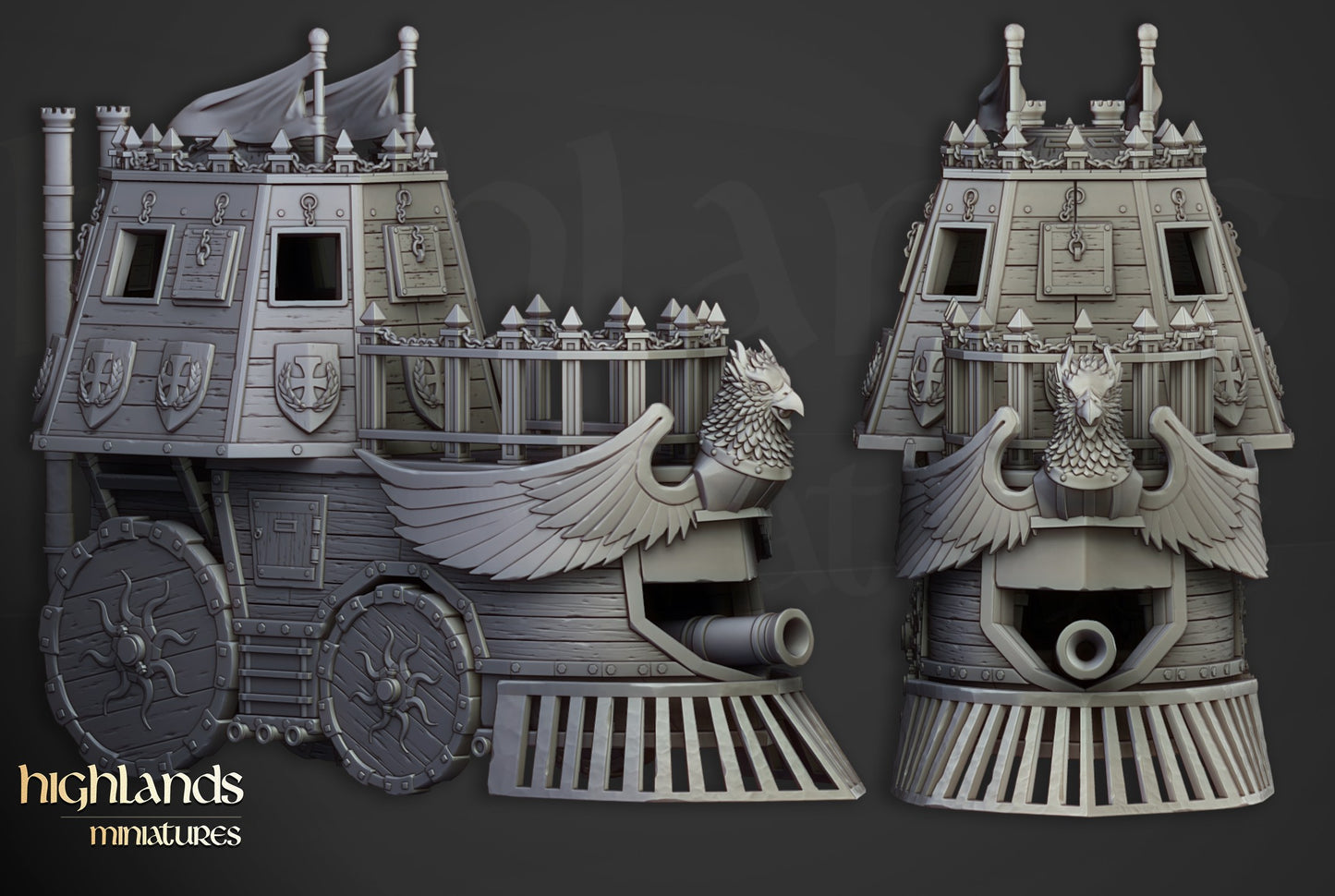 Miniatura Opinicus de Hierro Imperio resina 28mm sin pintar - Drakholm