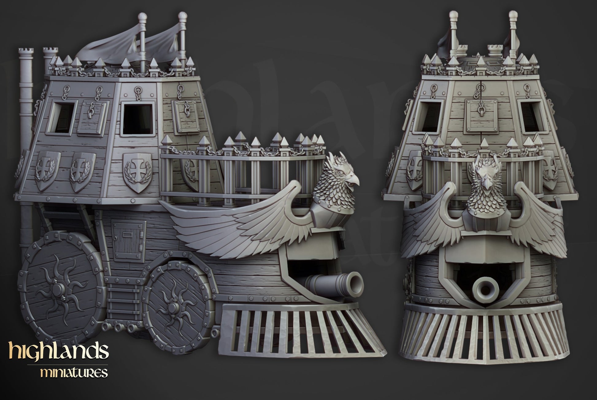 Miniatura Opinicus de Hierro Imperio resina 28mm sin pintar - Drakholm