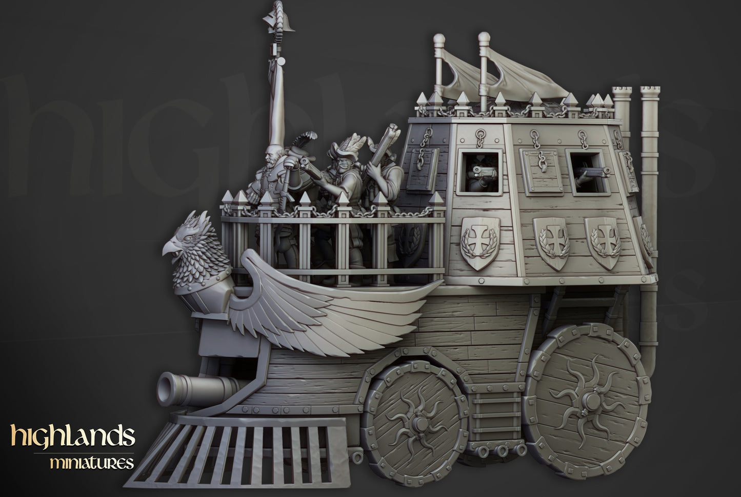 Miniatura Opinicus de Hierro Imperio resina 28mm sin pintar - Drakholm