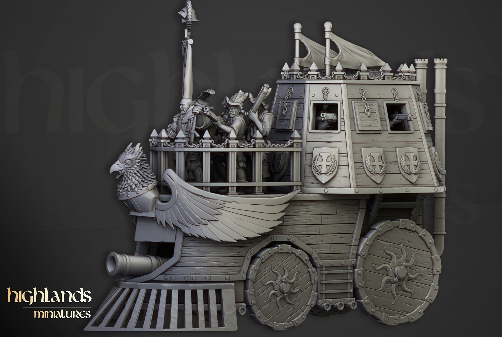 Miniatura Opinicus de Hierro Imperio resina 28mm sin pintar - Drakholm