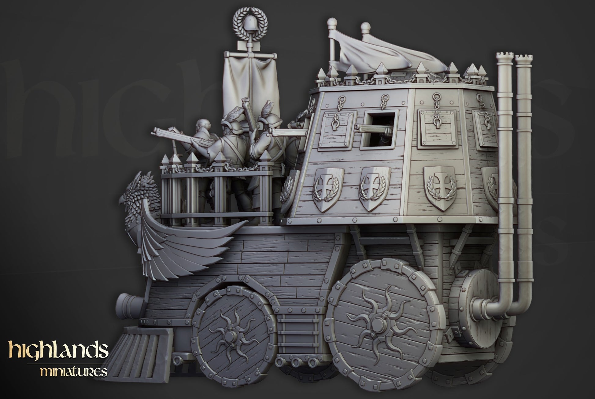 Miniatura Opinicus de Hierro Imperio resina 28mm sin pintar - Drakholm