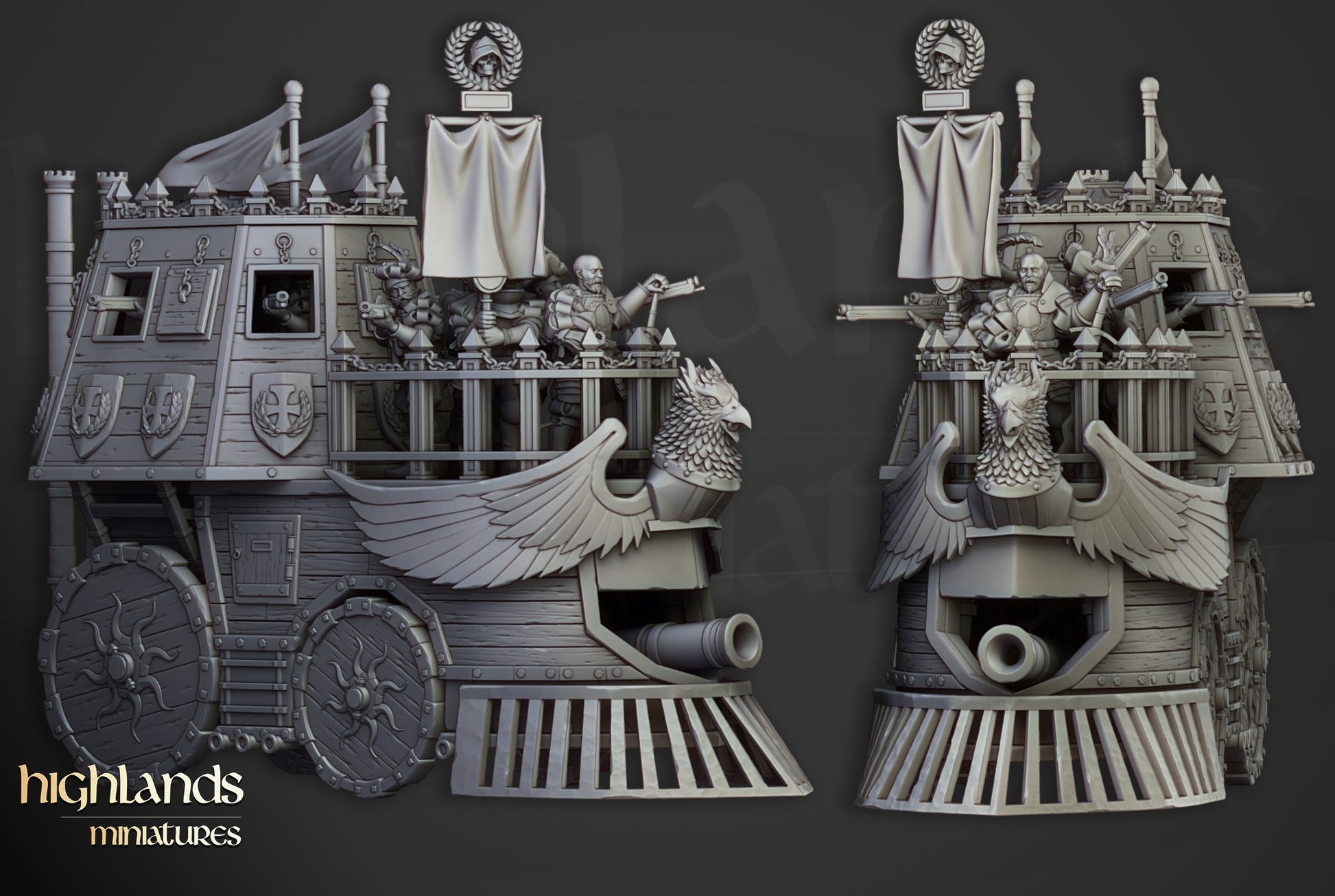 Miniatura Opinicus de Hierro Imperio resina 28mm sin pintar - Drakholm