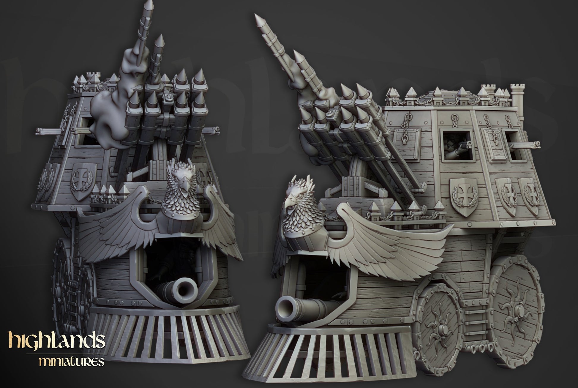 Miniatura Opinicus de Hierro Imperio resina 28mm sin pintar - Drakholm