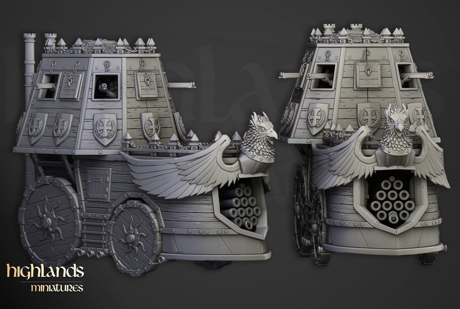 Miniatura Opinicus de Hierro Imperio resina 28mm sin pintar - Drakholm