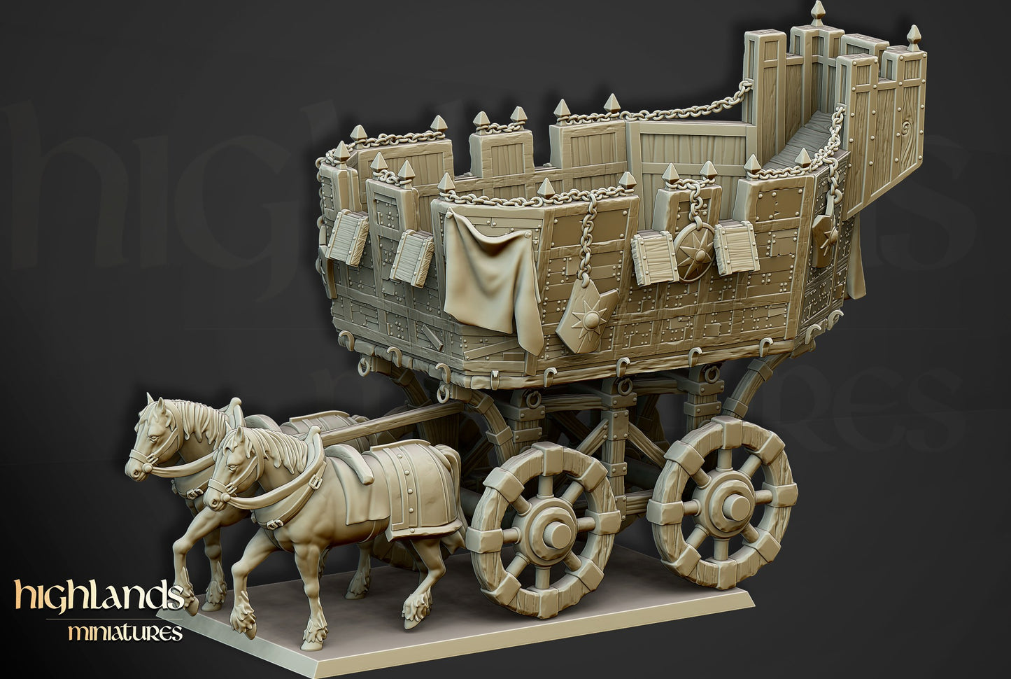 Miniatura Carromato de Guerra Imperio resina 28mm sin pintar - Drakholm