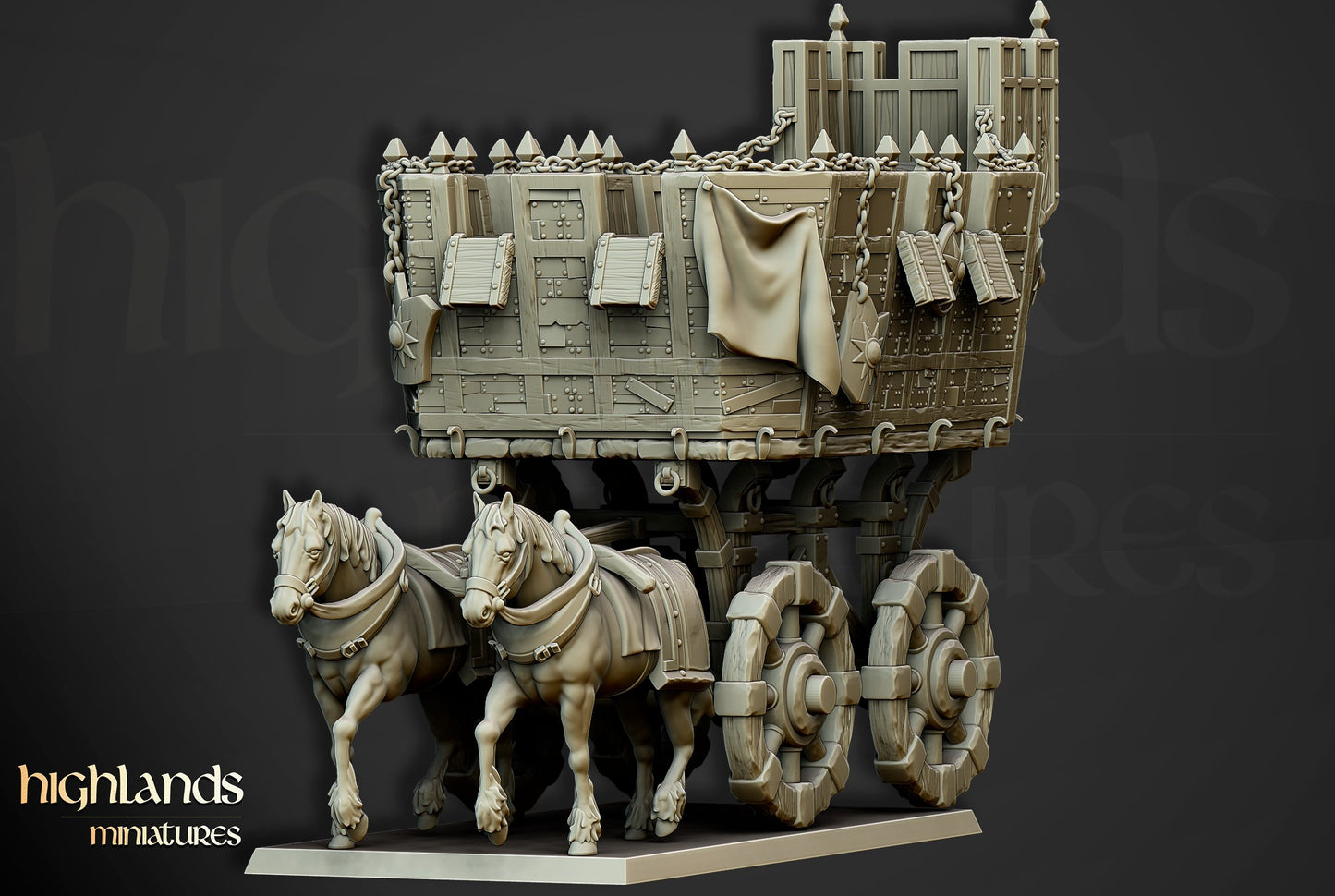 Miniatura Carromato de Guerra Imperio resina 28mm sin pintar - Drakholm