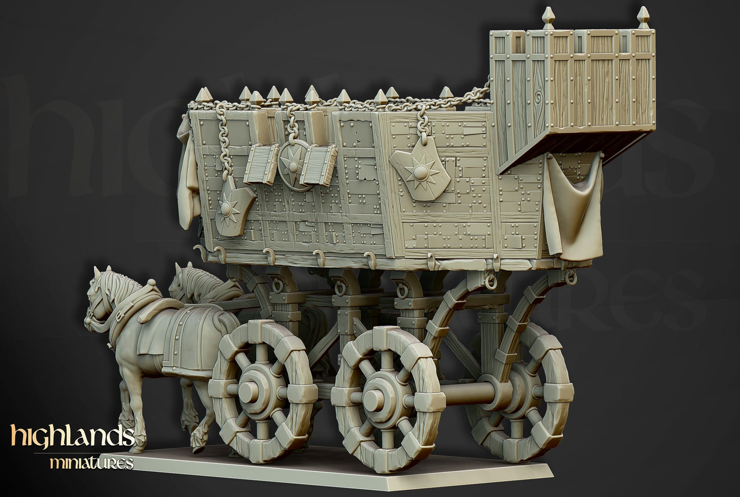 Miniatura Carromato de Guerra Imperio resina 28mm sin pintar - Drakholm