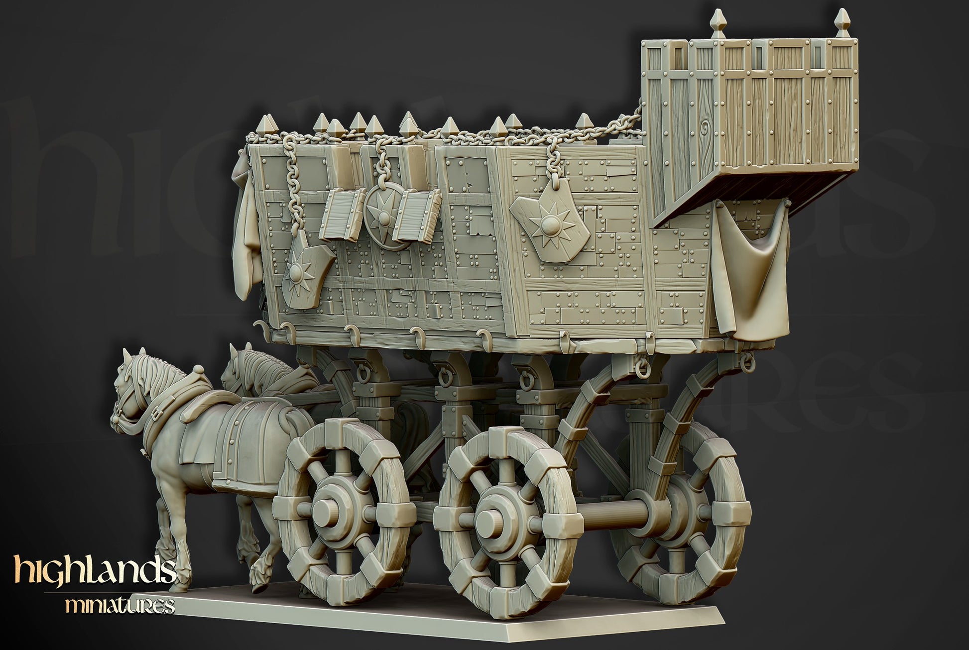 Miniatura Carromato de Guerra Imperio resina 28mm sin pintar - Drakholm