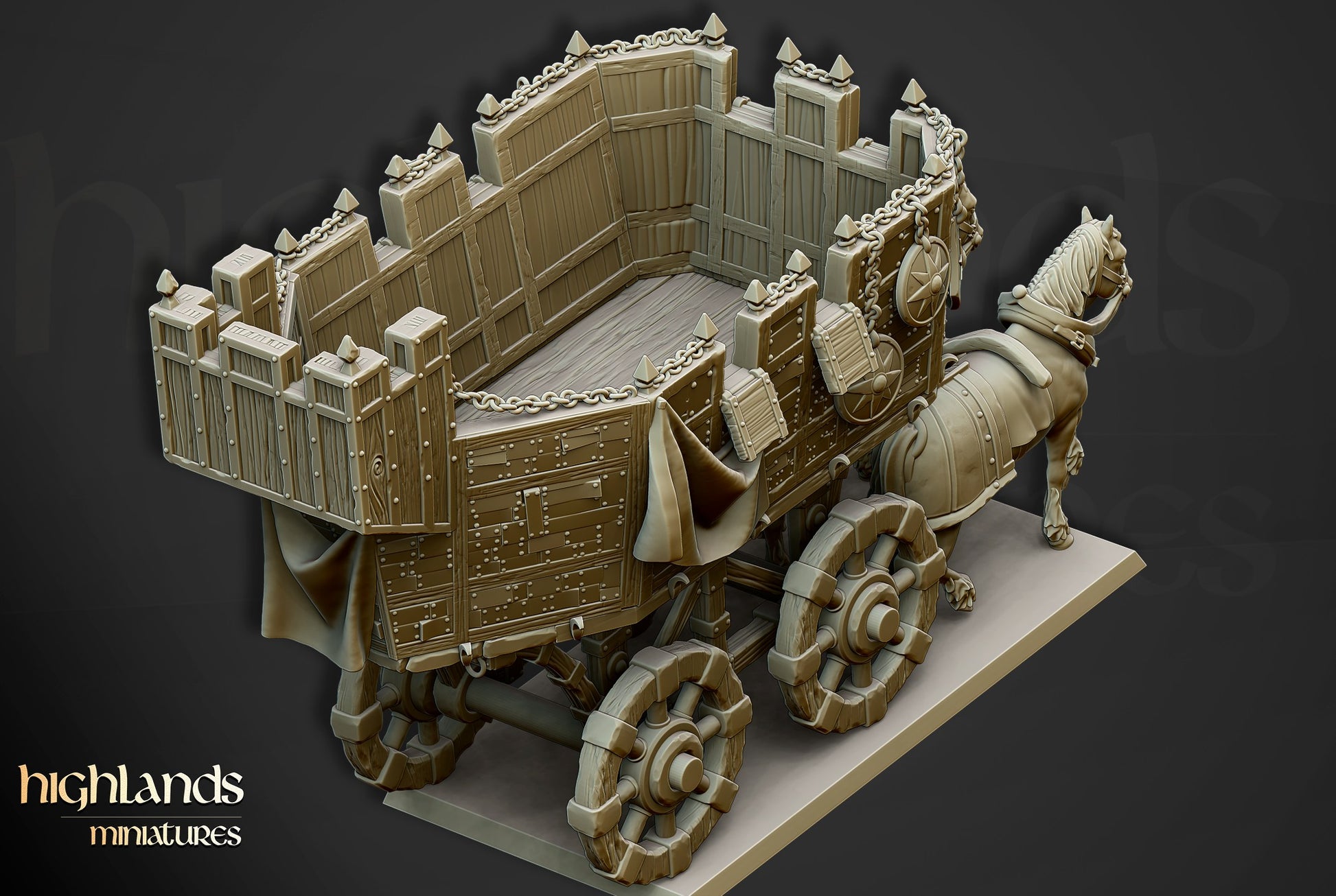 Miniatura Carromato de Guerra Imperio resina 28mm sin pintar - Drakholm
