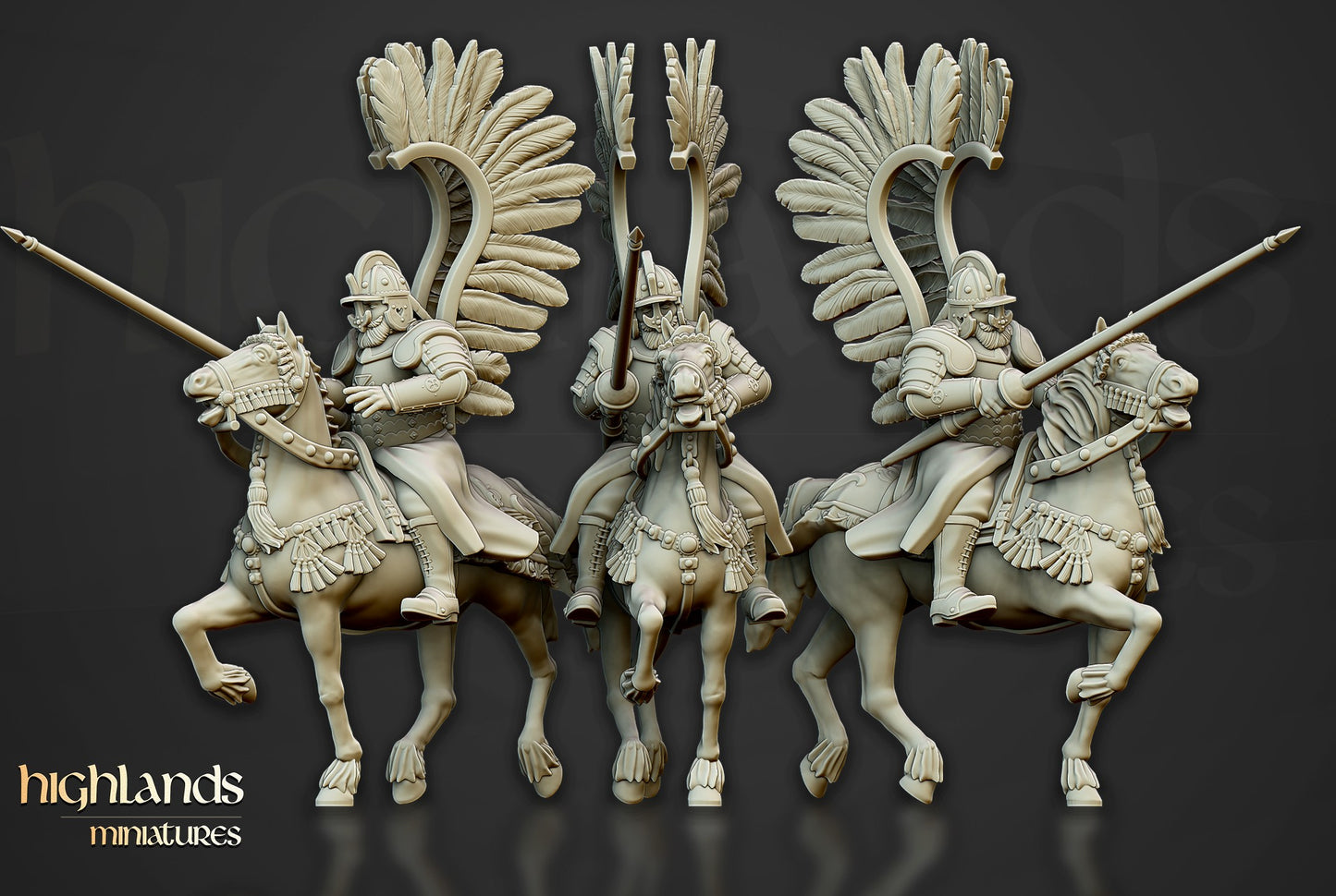 Miniatura Húsares Alados Imperio resina 28mm sin pintar - Drakholm