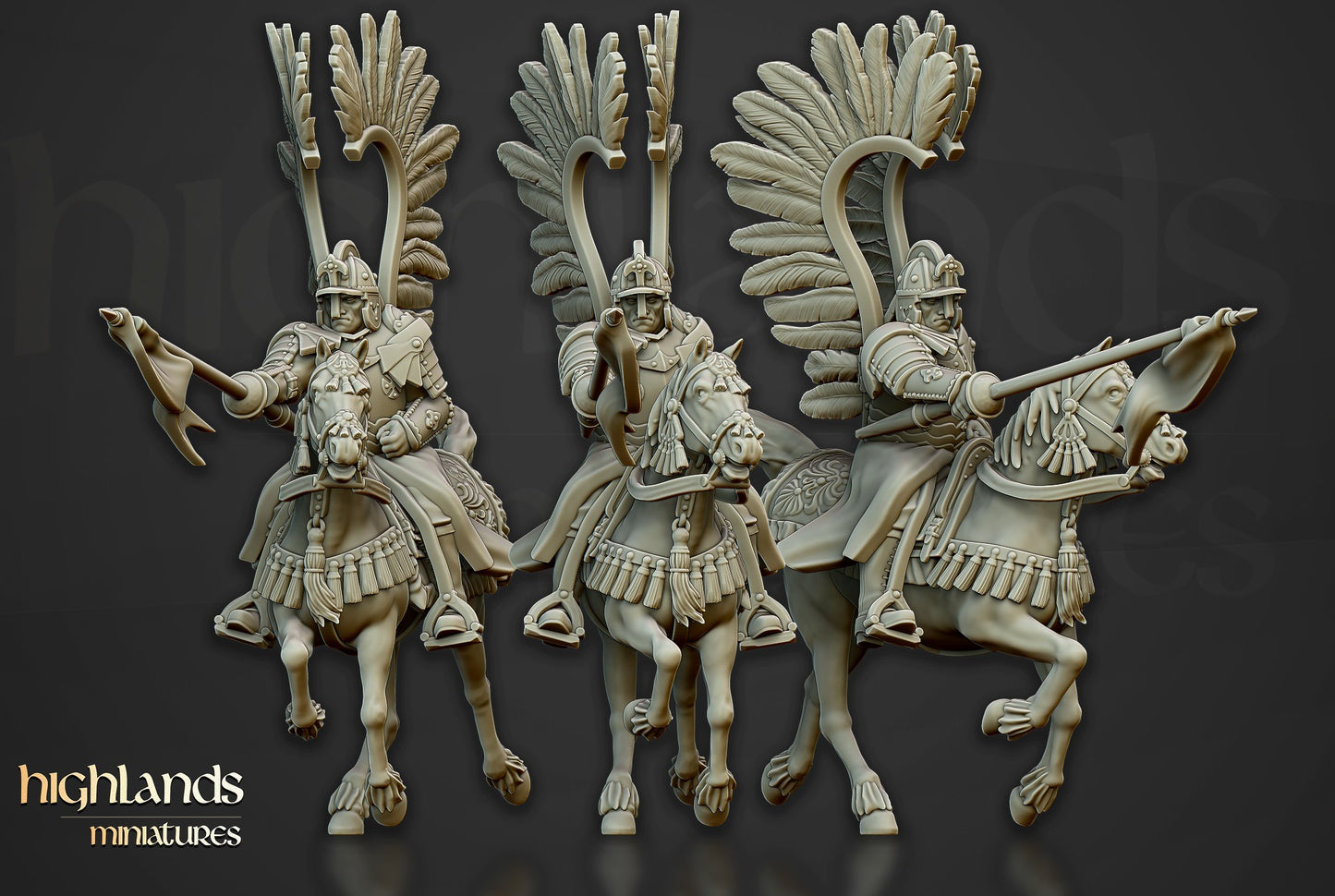 Miniatura Húsares Alados Imperio resina 28mm sin pintar - Drakholm