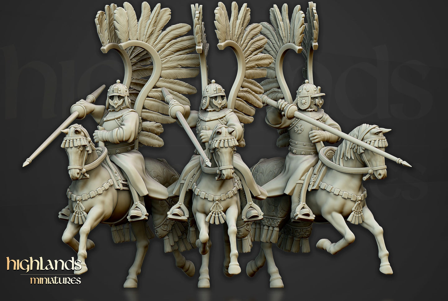 Miniatura Húsares Alados Imperio resina 28mm sin pintar - Drakholm