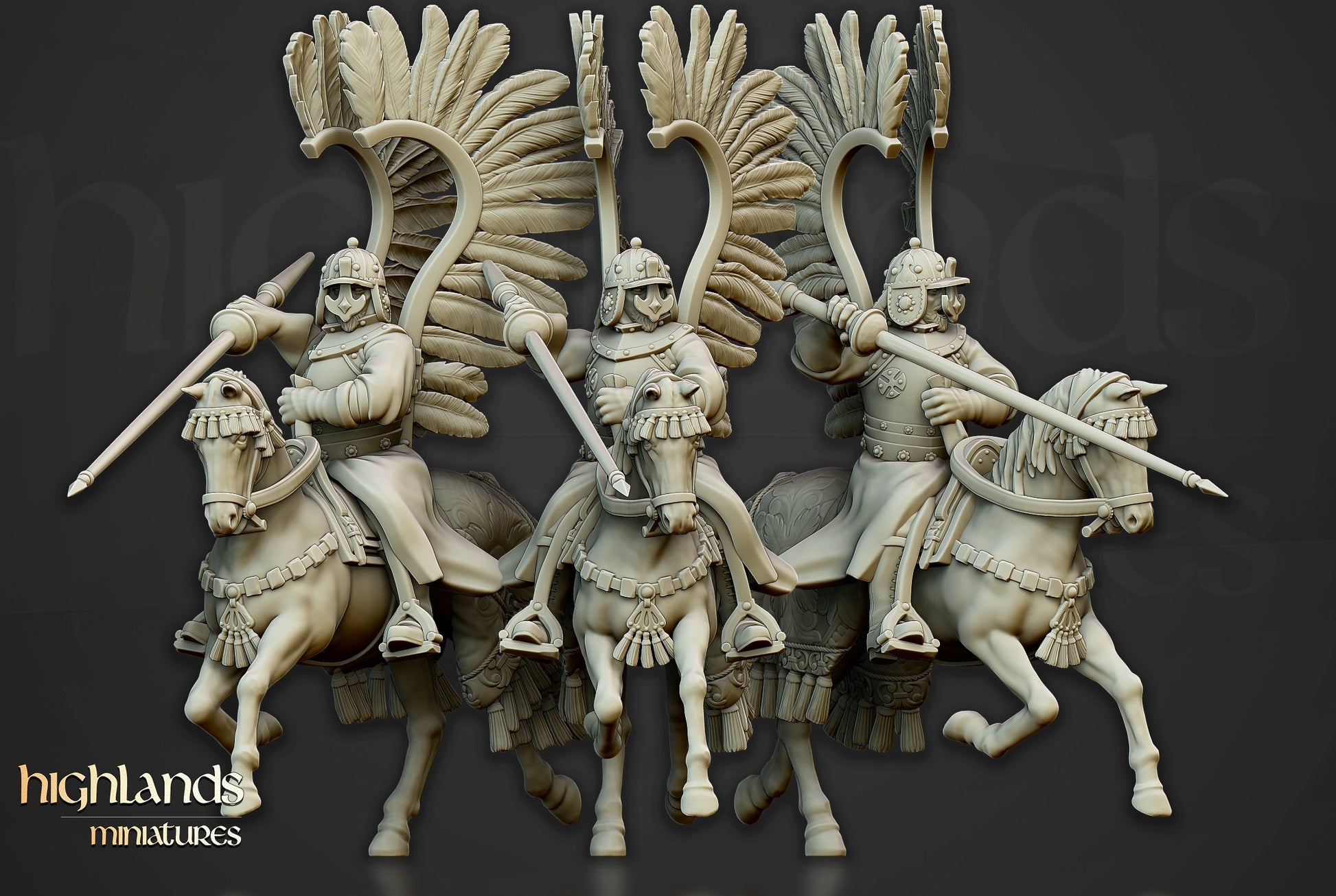 Miniatura Húsares Alados Imperio resina 28mm sin pintar - Drakholm