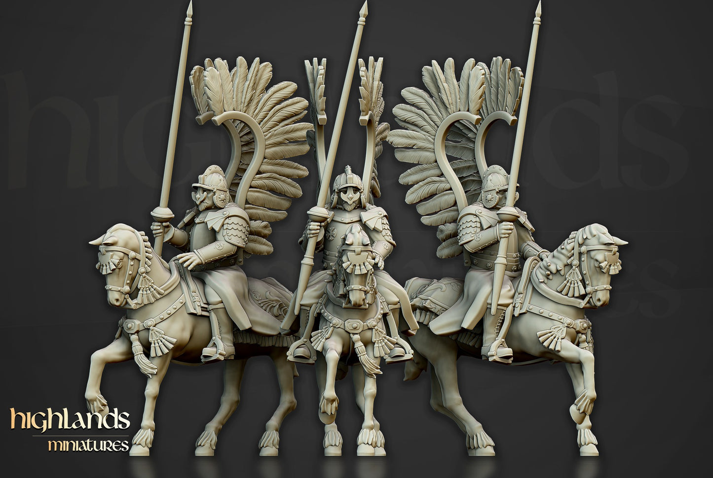 Miniatura Húsares Alados Imperio resina 28mm sin pintar - Drakholm