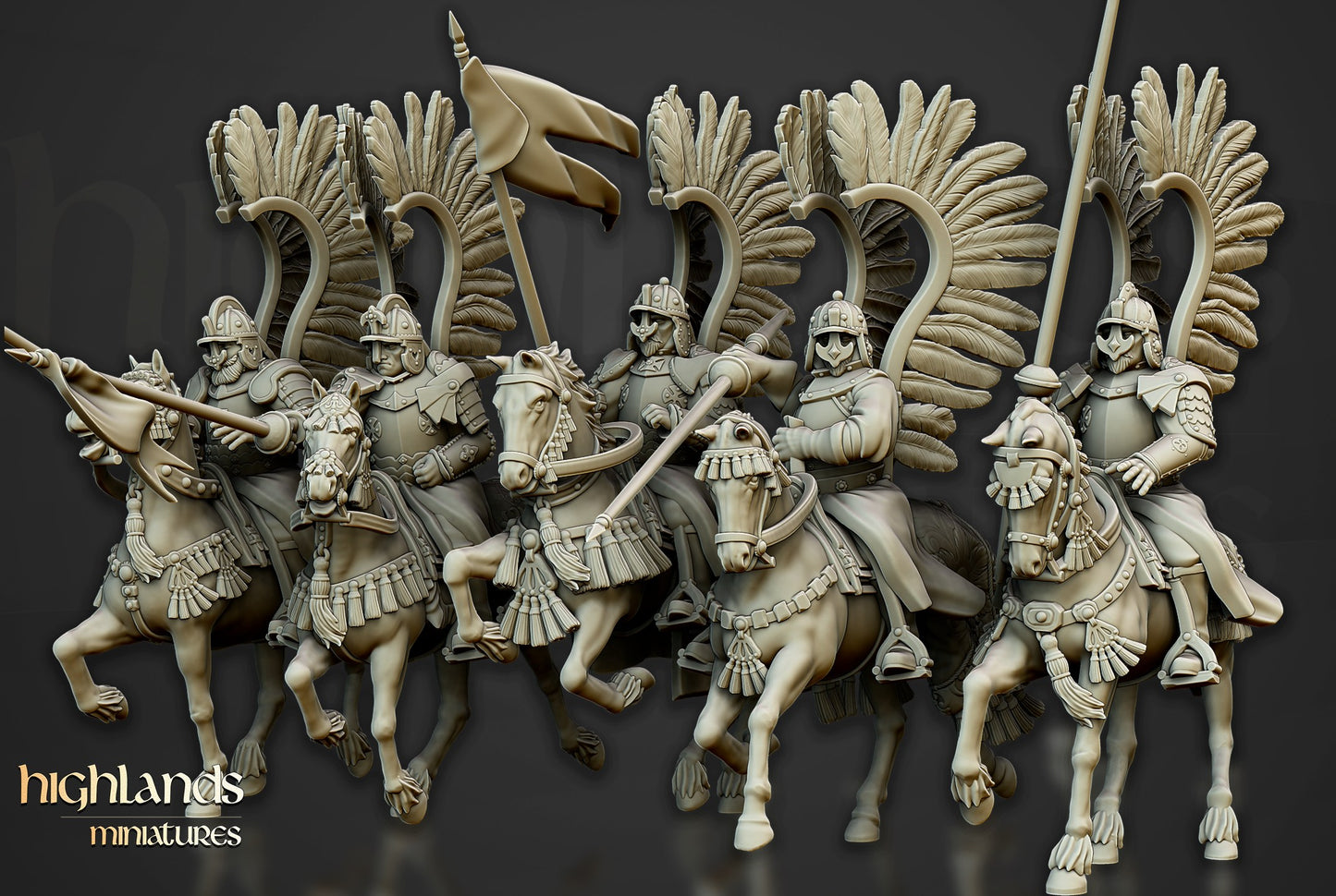 Miniatura Húsares Alados Imperio resina 28mm sin pintar - Drakholm