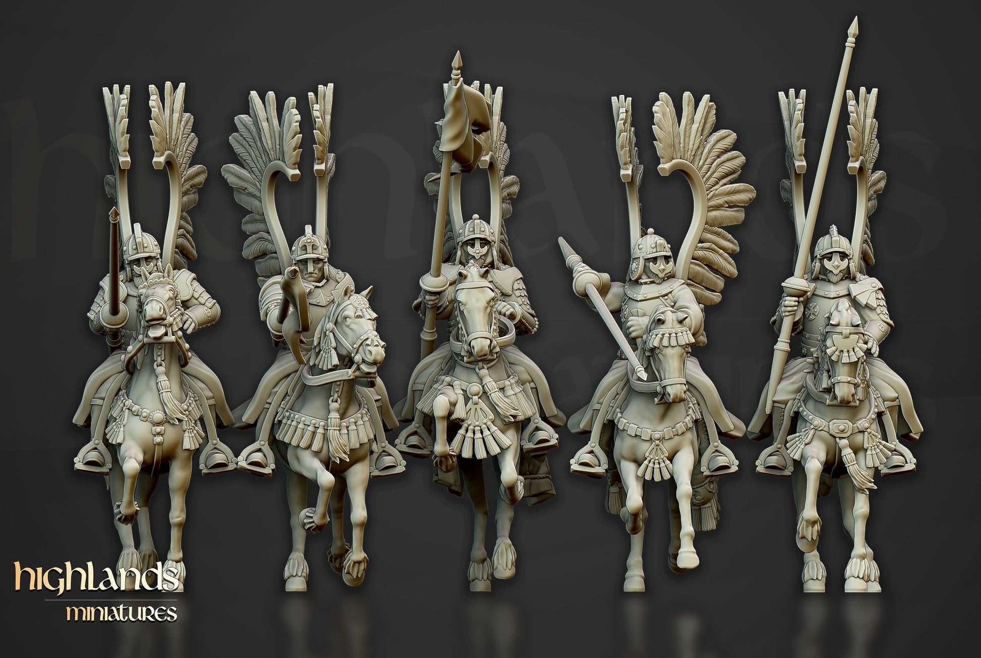 Miniatura Húsares Alados Imperio resina 28mm sin pintar - Drakholm