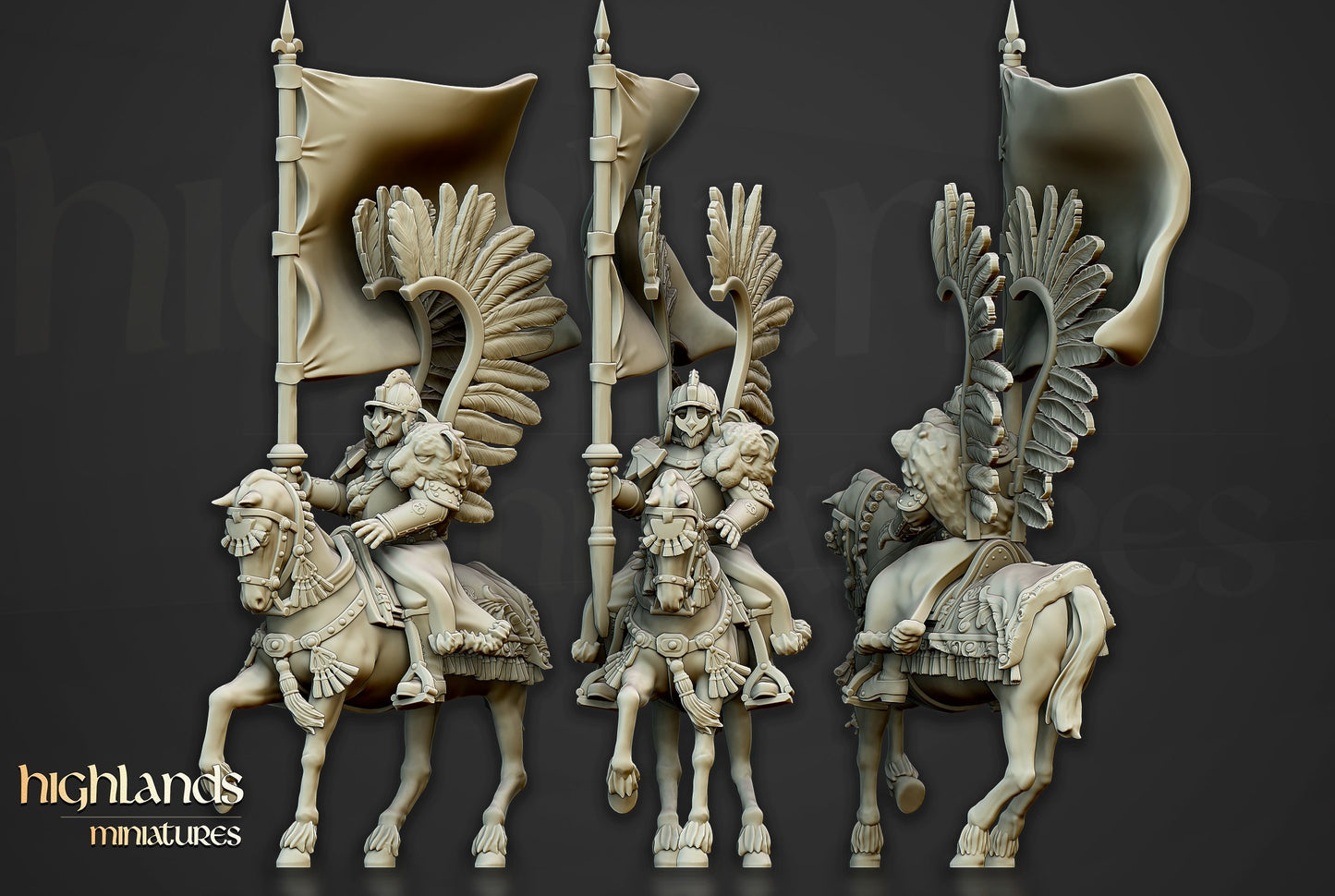 Miniatura Húsares Alados Imperio resina 28mm sin pintar - Drakholm