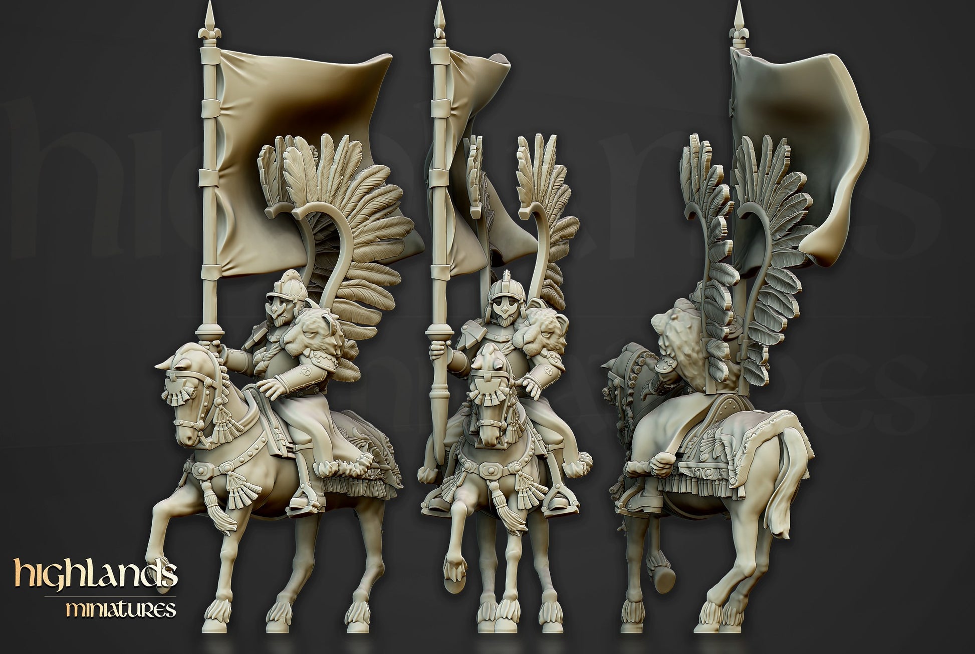 Miniatura Húsares Alados Imperio resina 28mm sin pintar - Drakholm