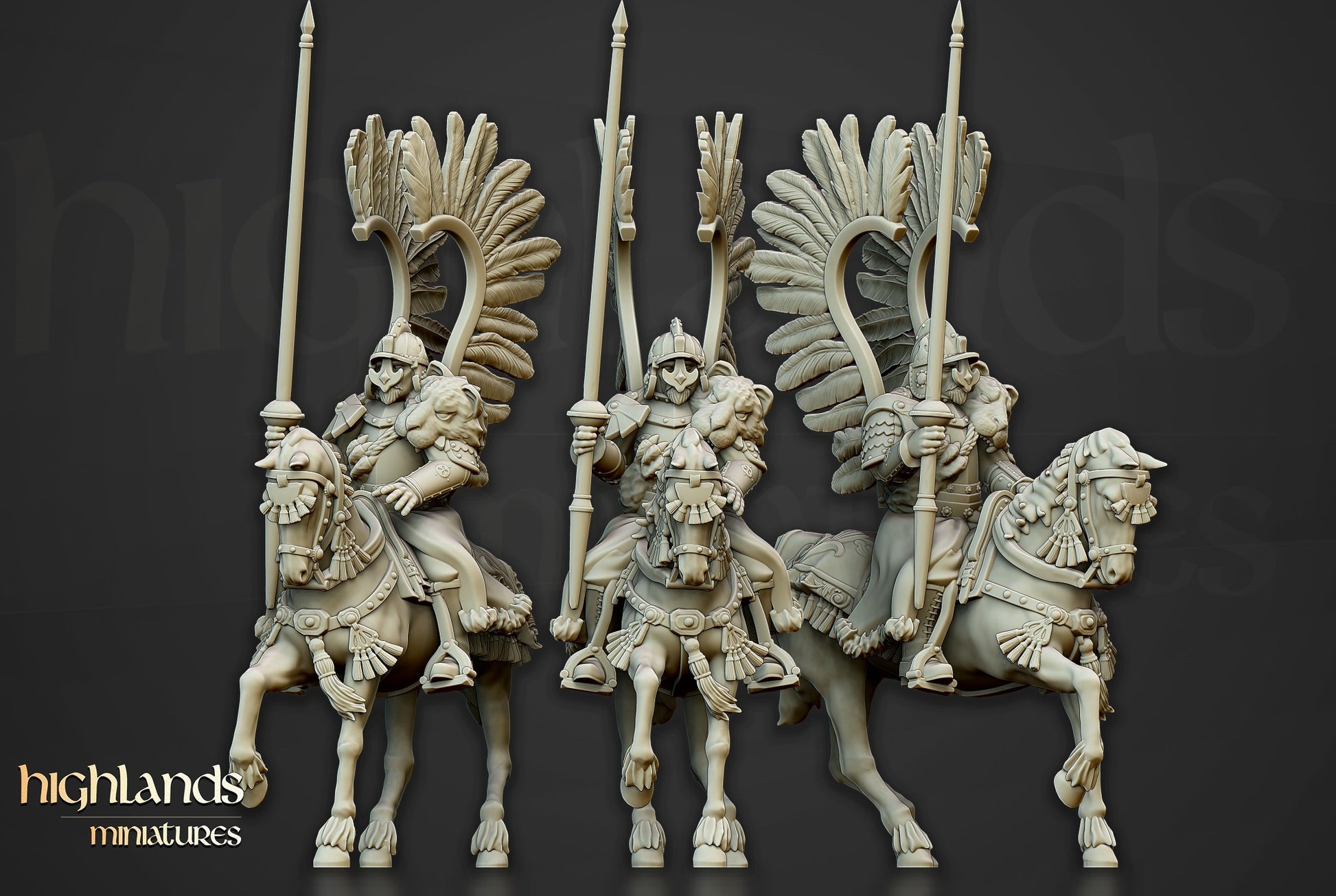 Miniatura Húsares Alados Imperio resina 28mm sin pintar - Drakholm