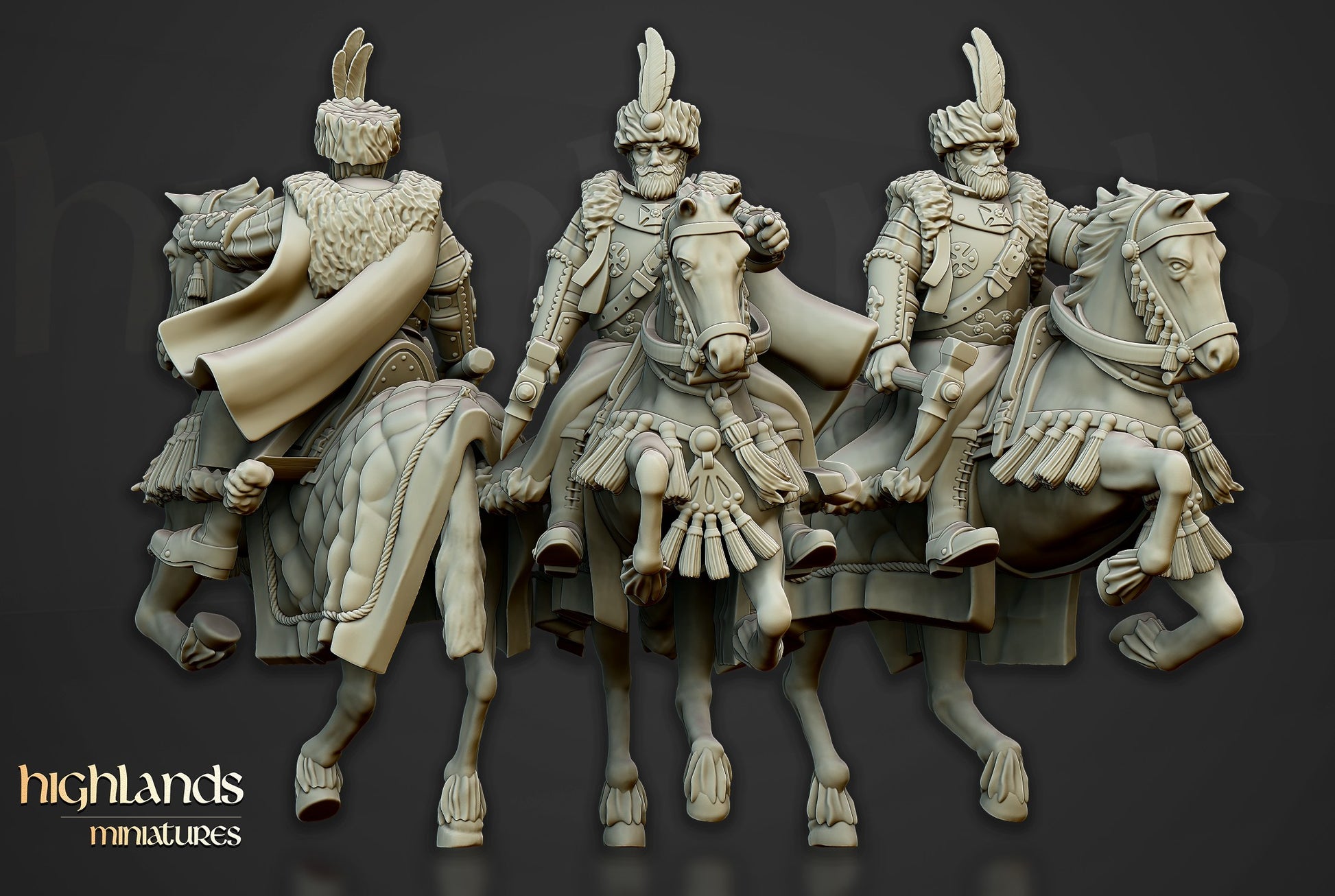 Miniatura Húsares Alados Imperio resina 28mm sin pintar - Drakholm