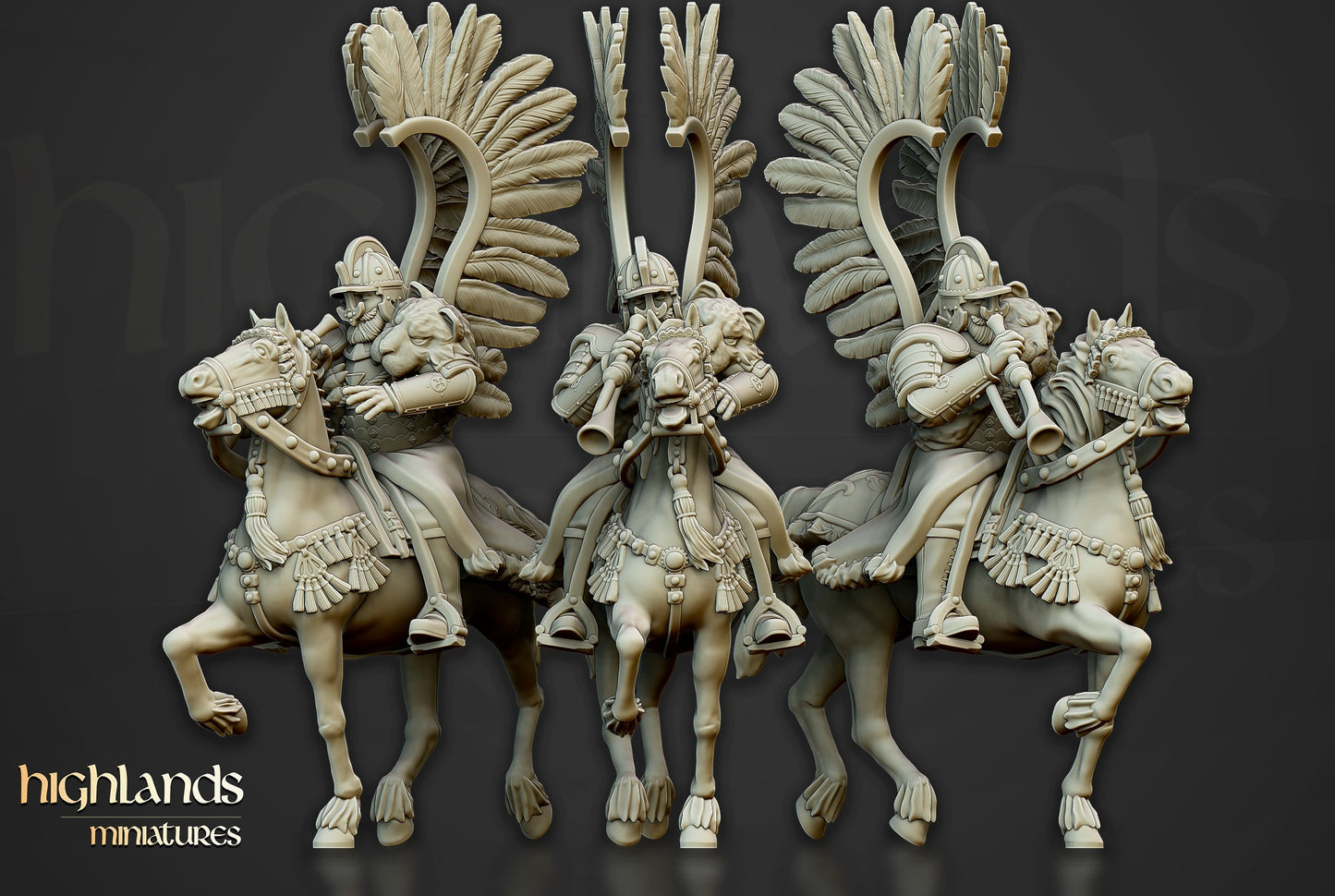 Miniatura Húsares Alados Imperio resina 28mm sin pintar - Drakholm