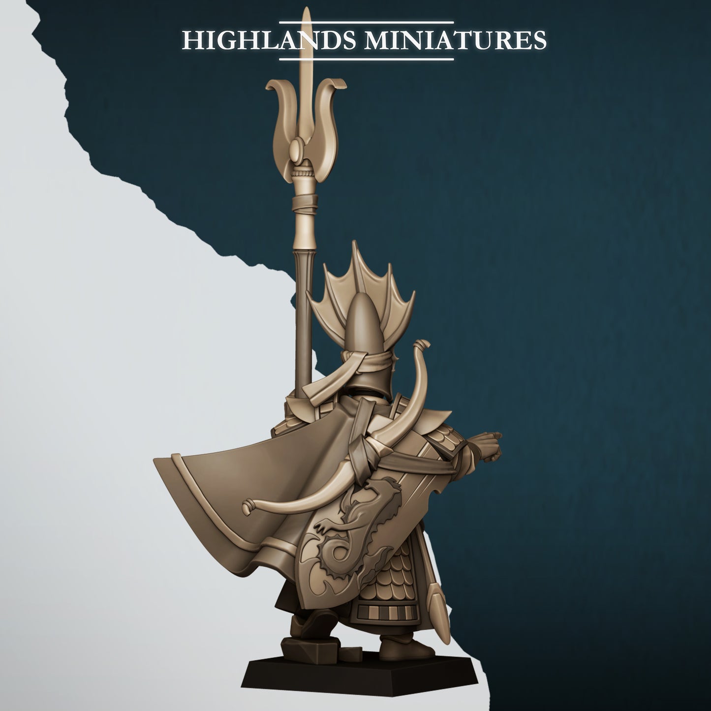 Miniatura Señor del Mar Altos Elfos resina 28mm sin pintar - Drakholm